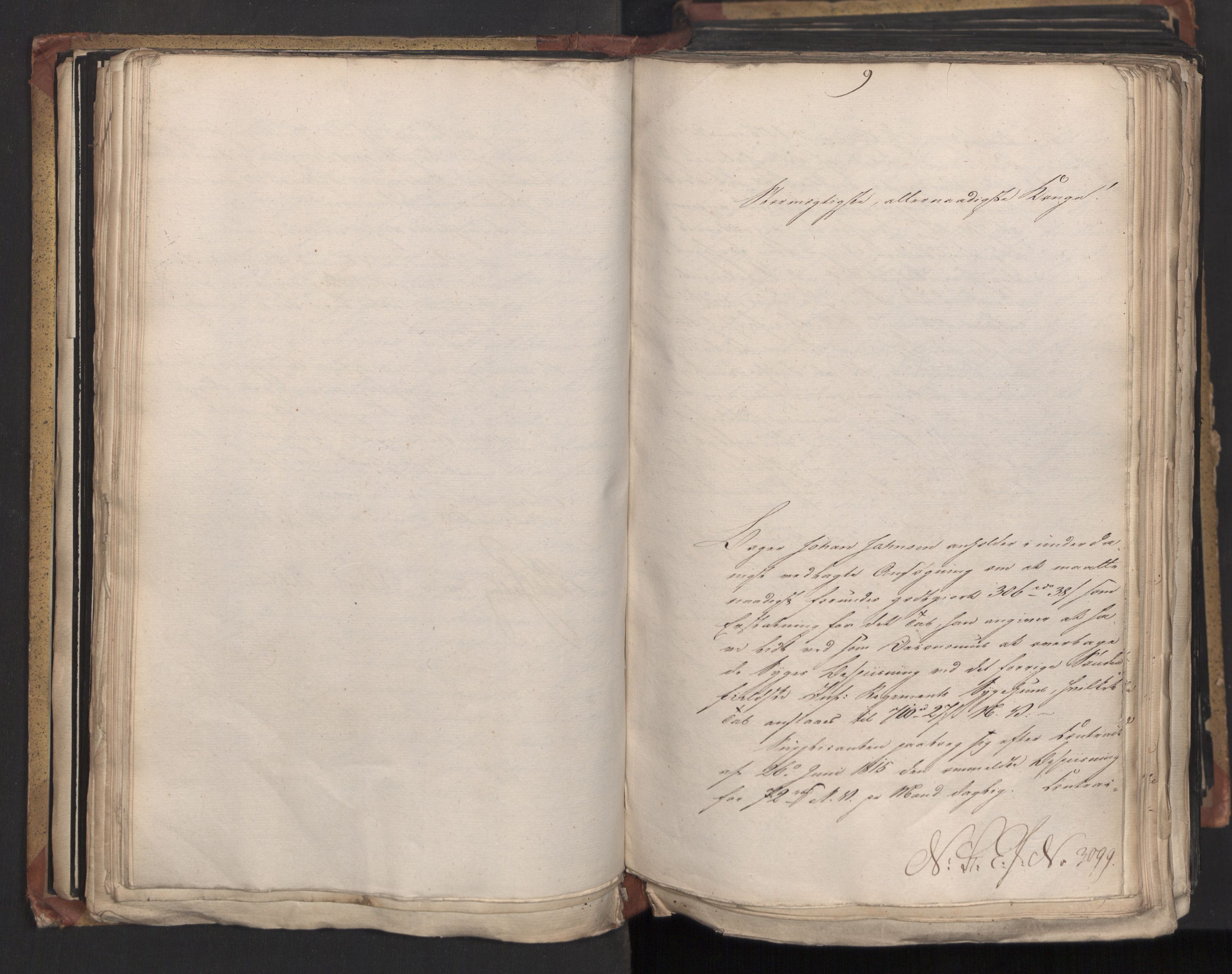 Statsrådsavdelingen i Stockholm, RA/S-1003/D/Da/L0015: Regjeringsinnstillinger nr. 3058-3300, 1818, p. 105