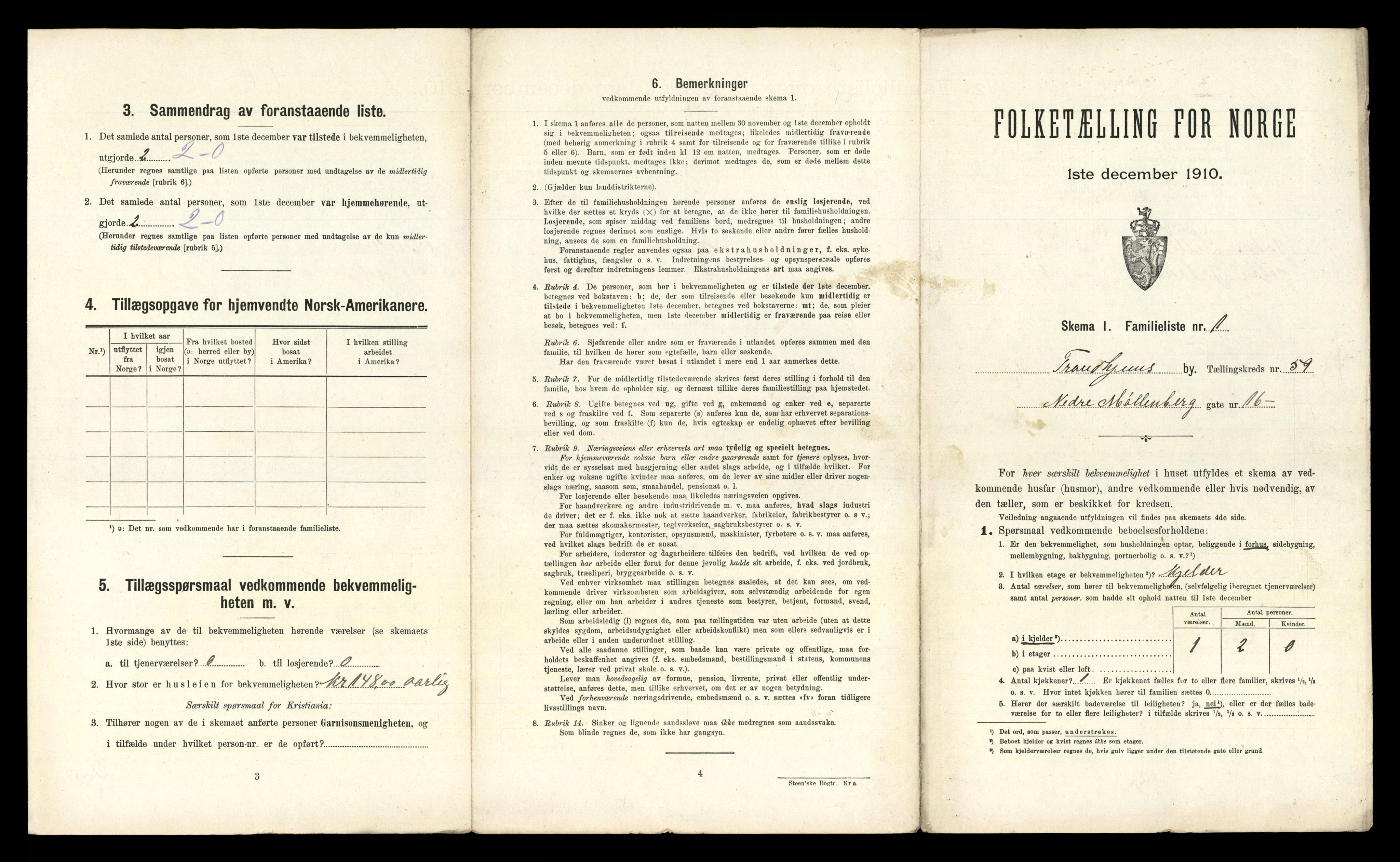 RA, 1910 census for Trondheim, 1910, p. 15691