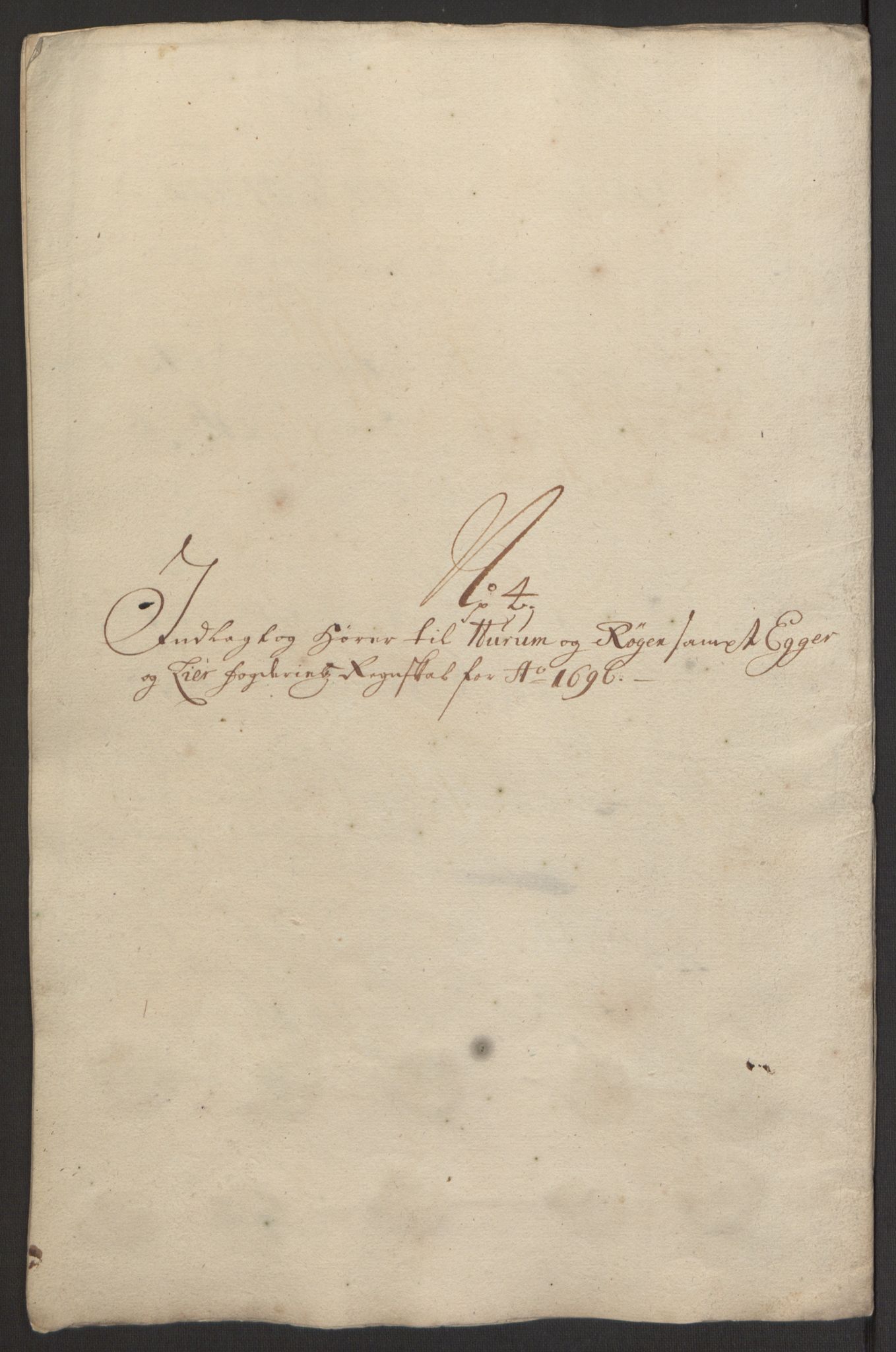 Rentekammeret inntil 1814, Reviderte regnskaper, Fogderegnskap, RA/EA-4092/R30/L1694: Fogderegnskap Hurum, Røyken, Eiker og Lier, 1694-1696, p. 337