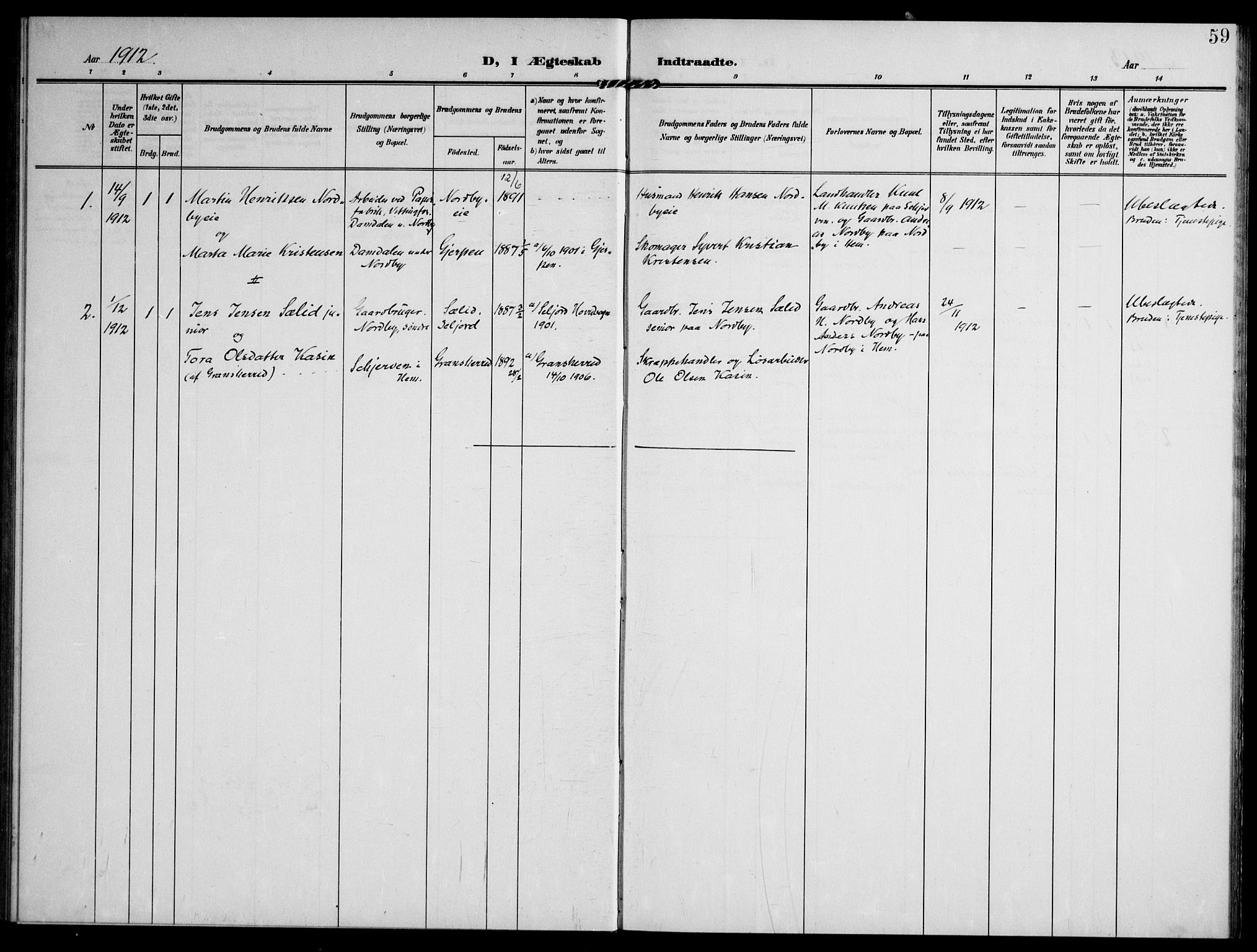 Lardal kirkebøker, SAKO/A-350/F/Fc/L0002: Parish register (official) no. III 2, 1907-1921, p. 59