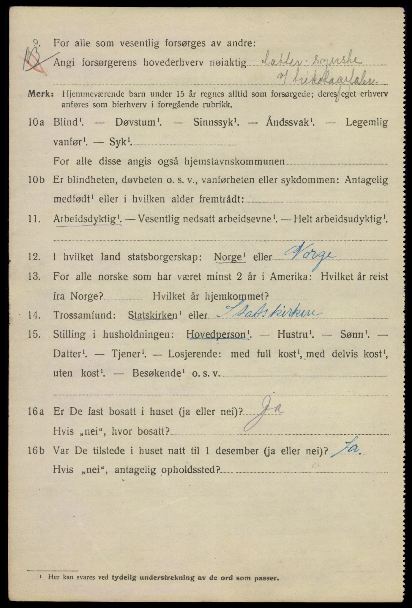 SAO, 1920 census for Kristiania, 1920, p. 604304