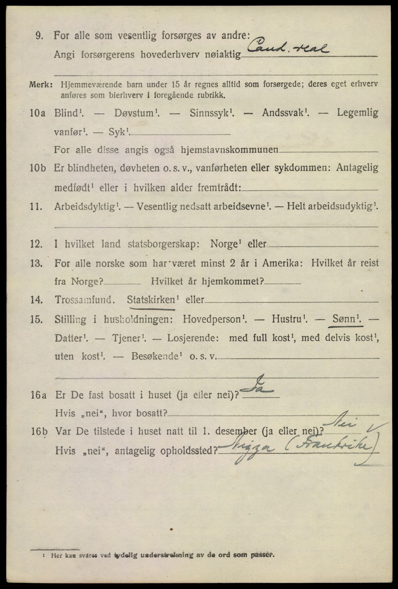 SAKO, 1920 census for Strømm, 1920, p. 1570