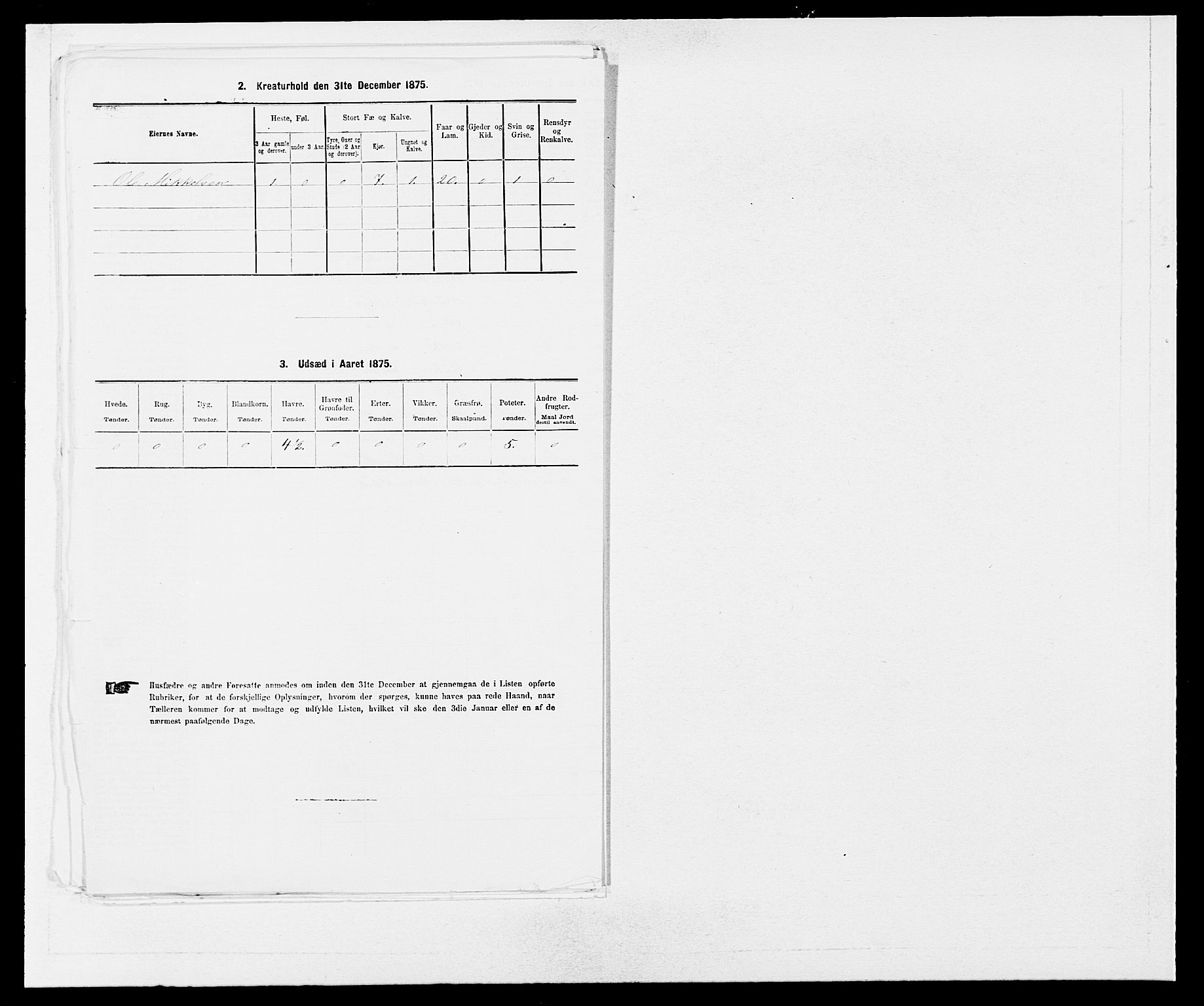 SAB, 1875 census for 1249P Fana, 1875, p. 416