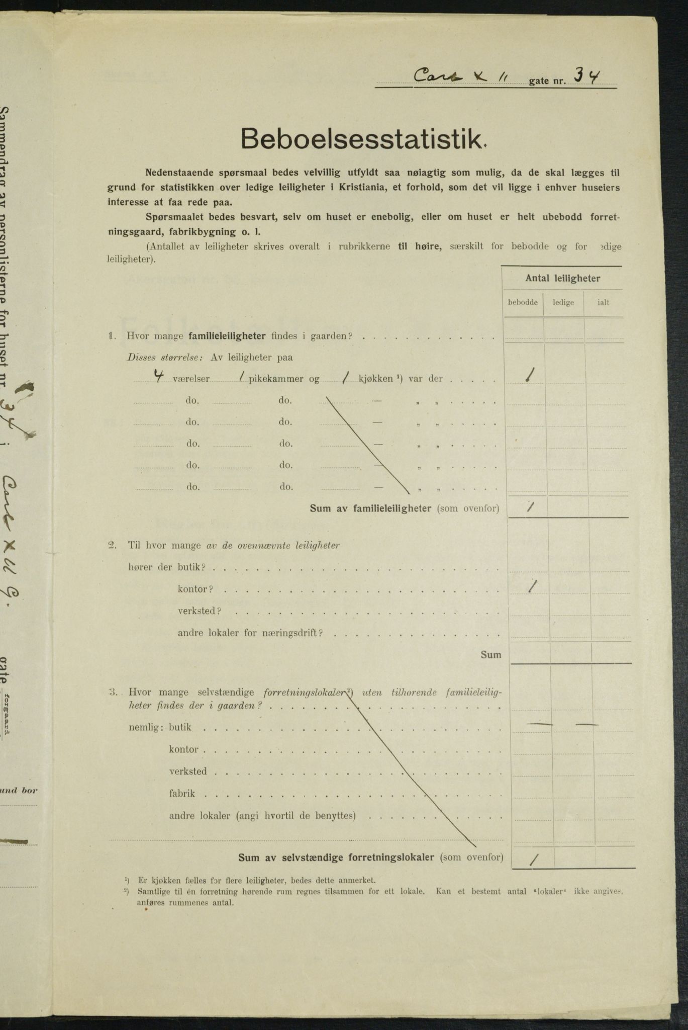 OBA, Municipal Census 1914 for Kristiania, 1914, p. 48643