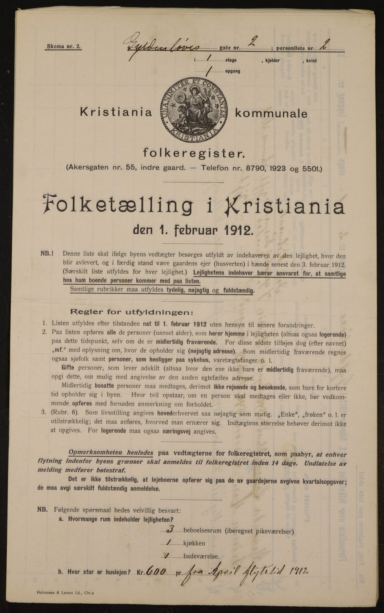 OBA, Municipal Census 1912 for Kristiania, 1912, p. 32478