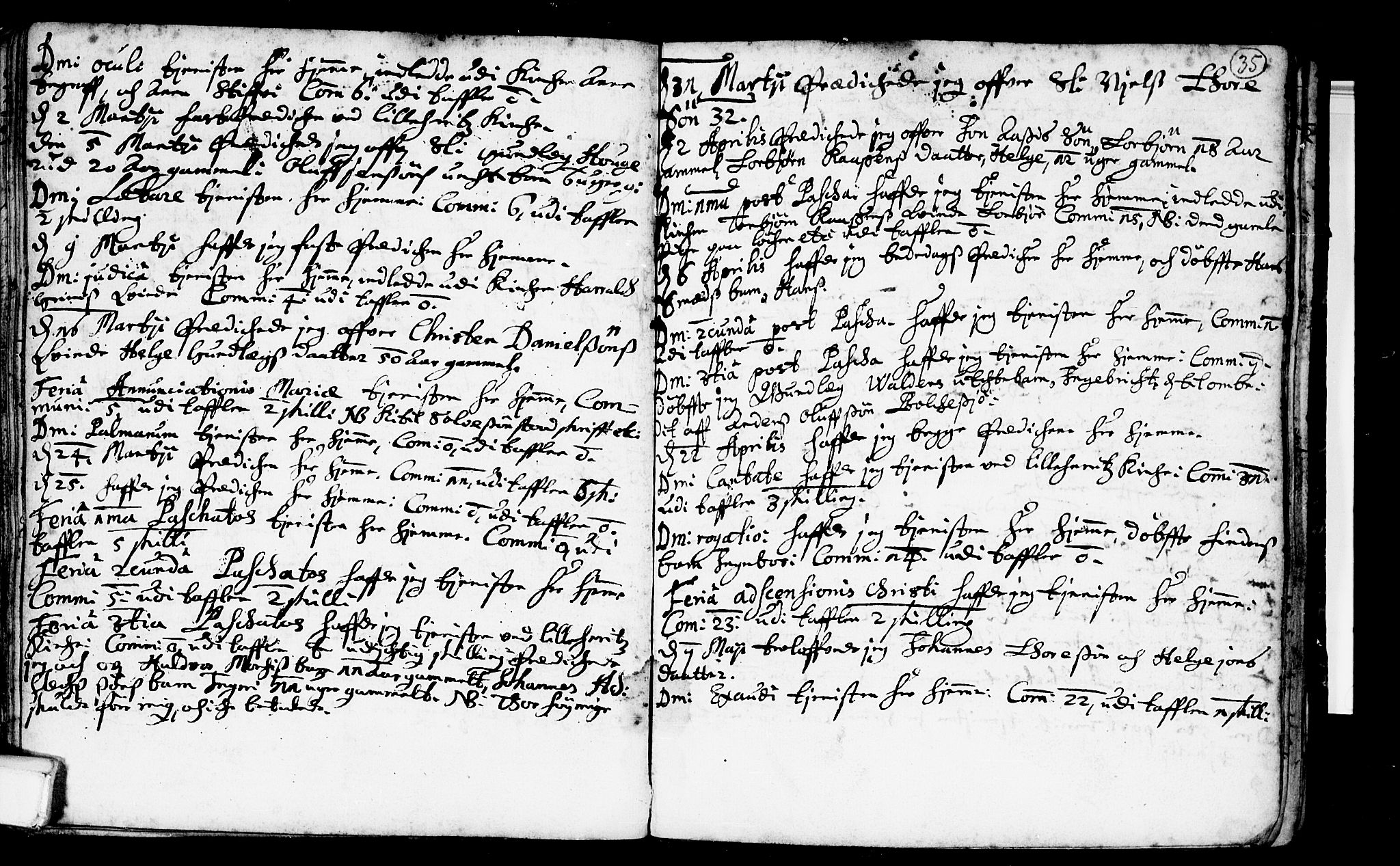 Heddal kirkebøker, SAKO/A-268/F/Fa/L0001: Parish register (official) no. I 1, 1648-1699, p. 35