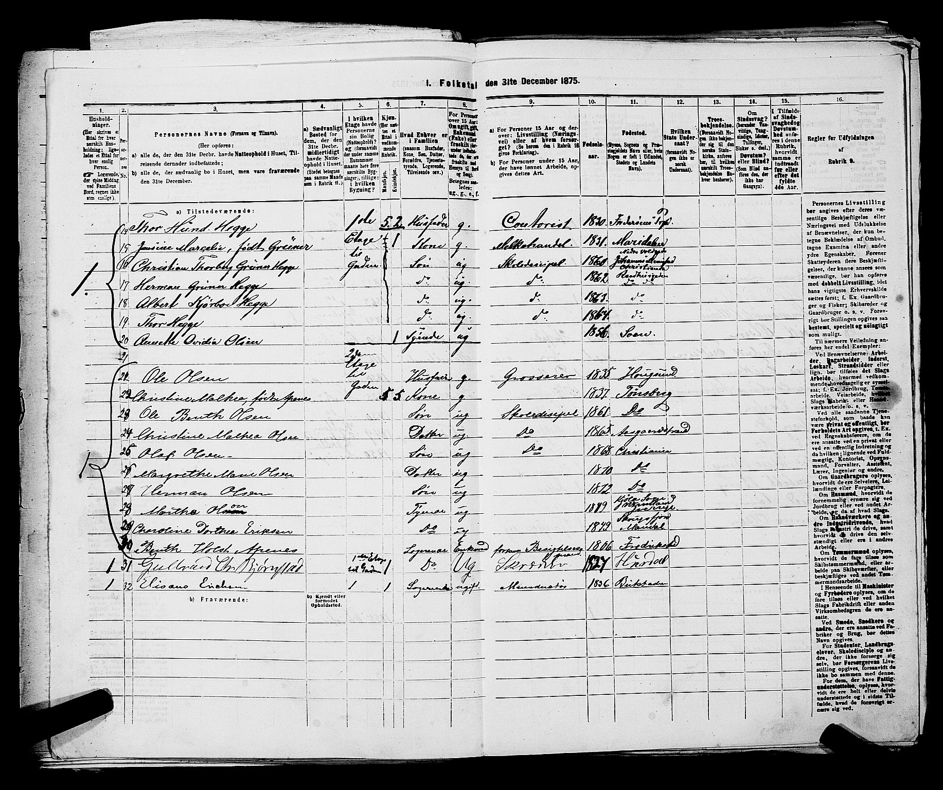 RA, 1875 census for 0301 Kristiania, 1875, p. 4578