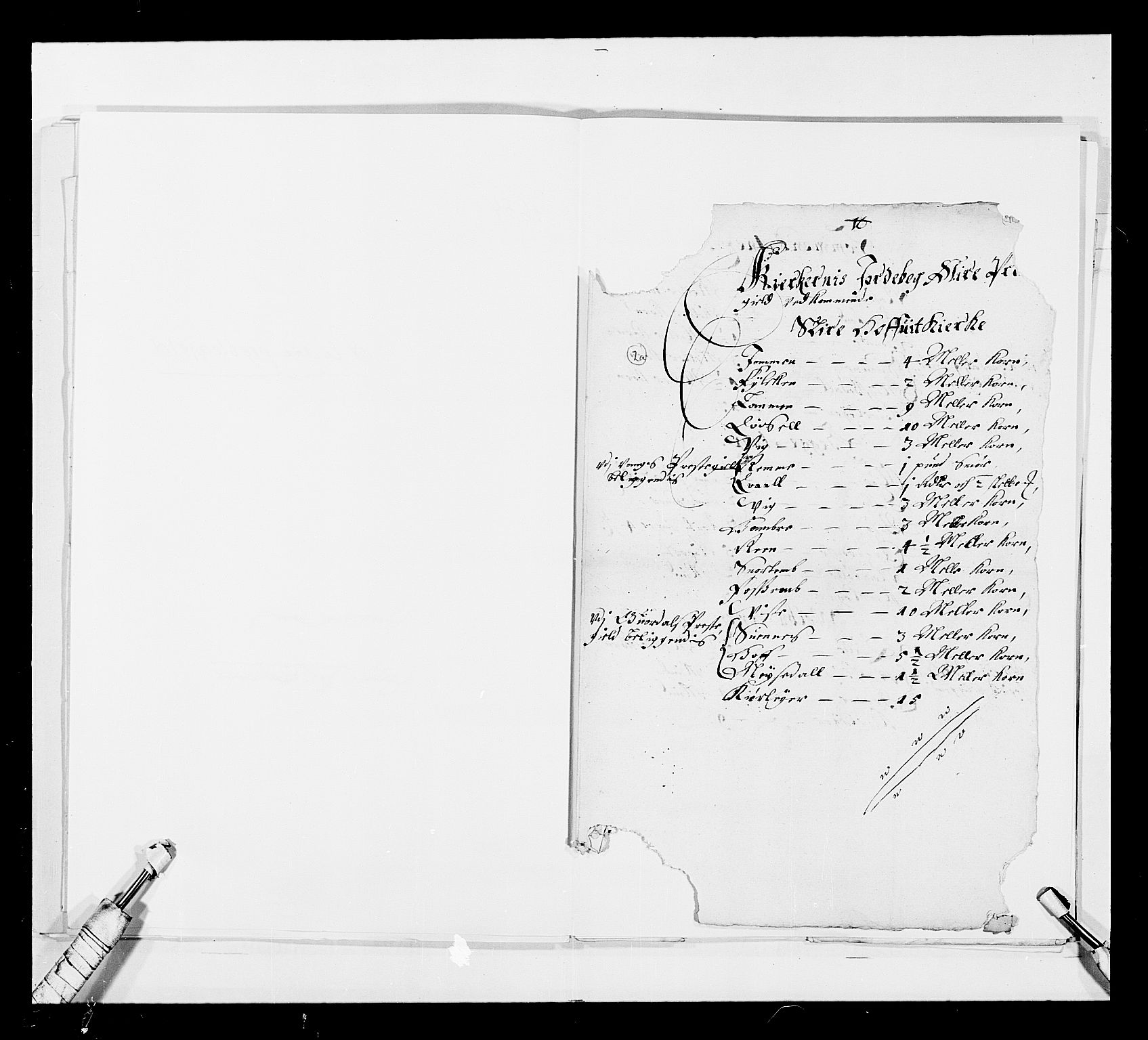 Stattholderembetet 1572-1771, RA/EA-2870/Ek/L0030/0001: Jordebøker 1633-1658: / Kirke- og prestebolsgods i Akershus len, 1654, p. 111