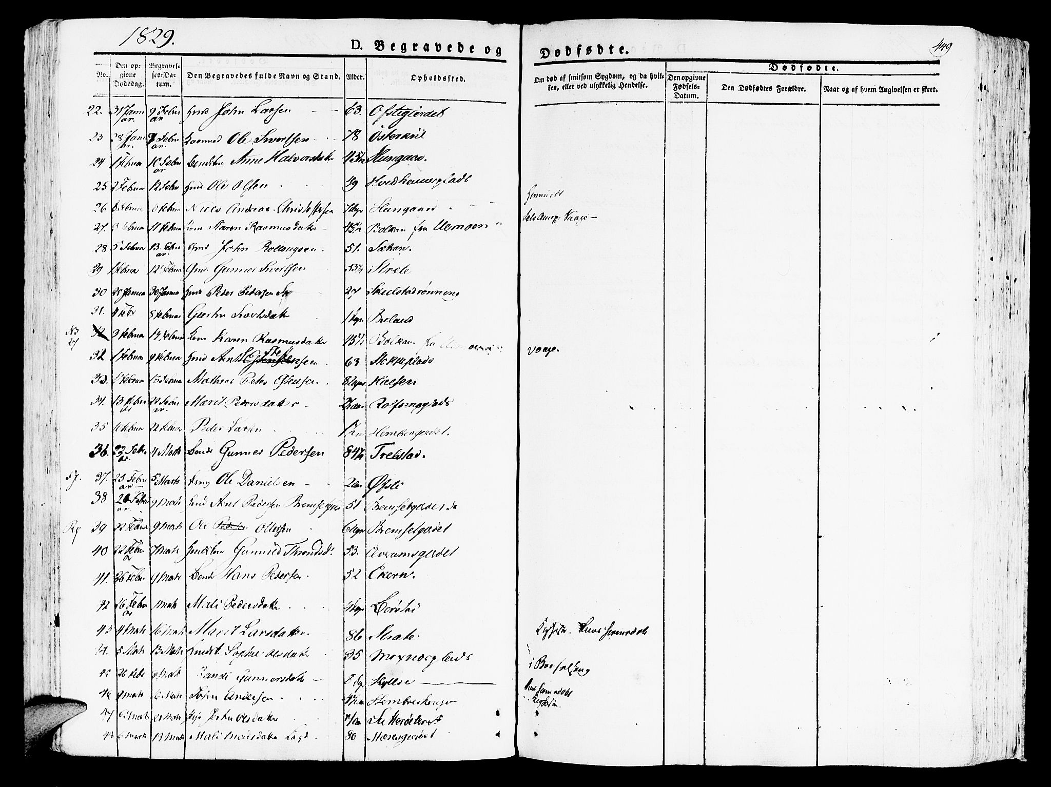 Ministerialprotokoller, klokkerbøker og fødselsregistre - Nord-Trøndelag, SAT/A-1458/709/L0070: Parish register (official) no. 709A10, 1820-1832, p. 449