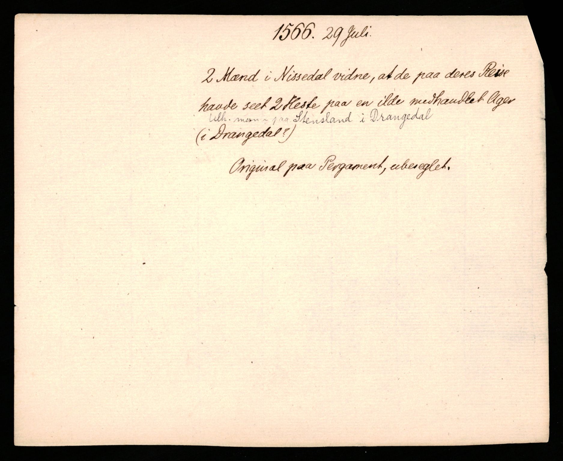 Riksarkivets diplomsamling, AV/RA-EA-5965/F35/F35b/L0001: Riksarkivets diplomer, seddelregister, 1307-1566, p. 585