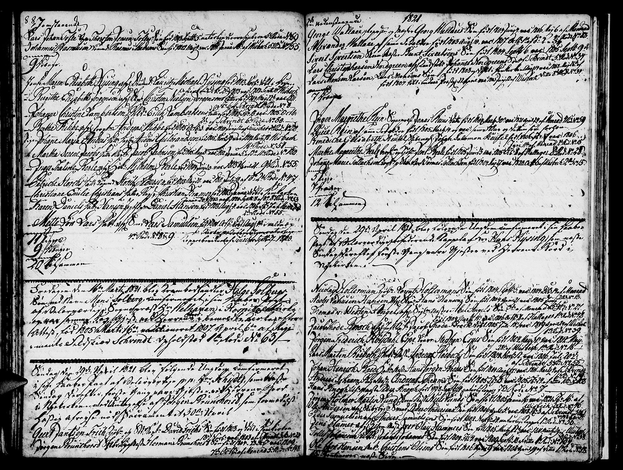 Nykirken Sokneprestembete, SAB/A-77101/H/Hab: Parish register (copy) no. A 1, 1770-1821, p. 88-89