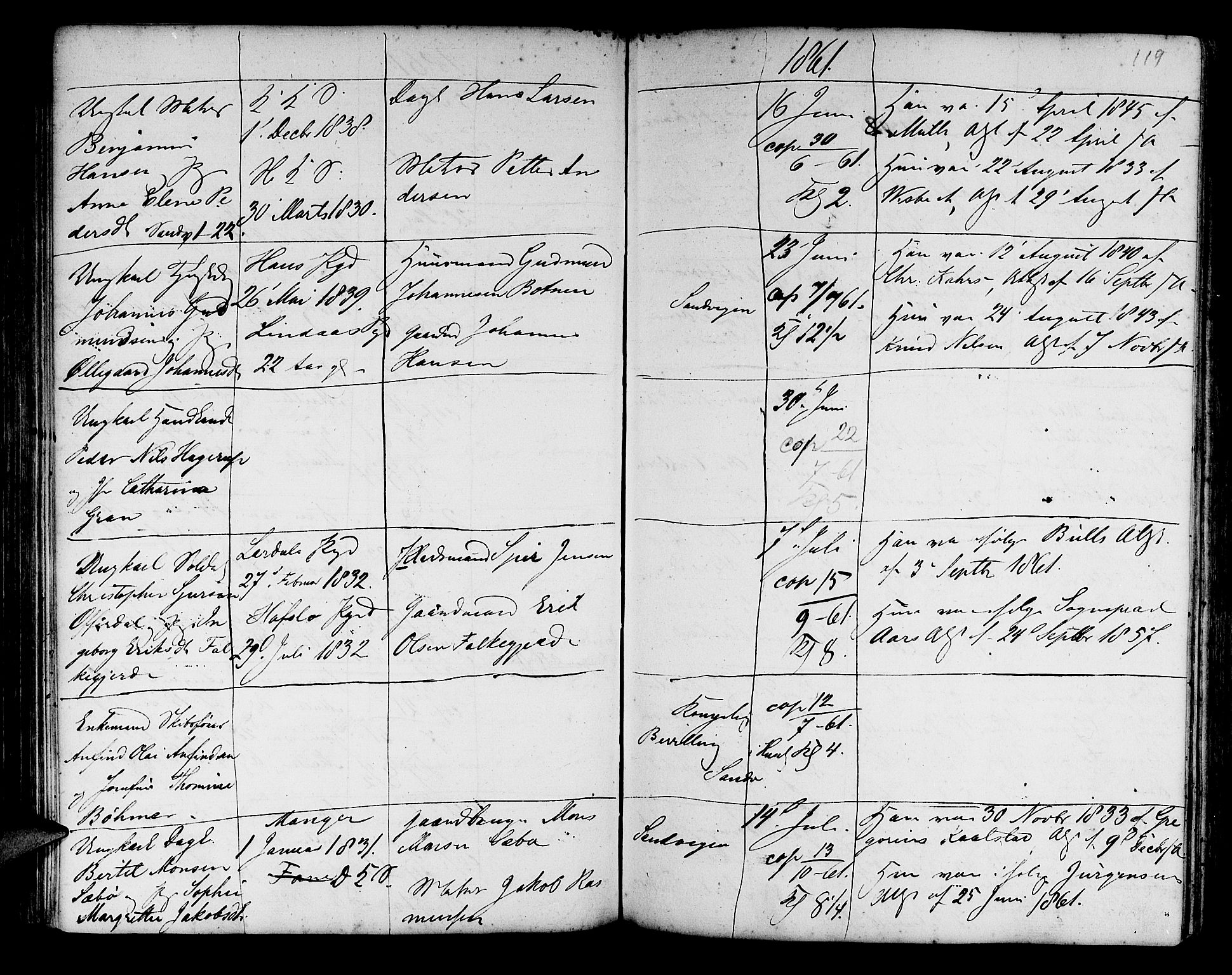 Korskirken sokneprestembete, AV/SAB-A-76101/H/Haa/L0009: Parish register (official) no. A 9, 1743-1861, p. 119