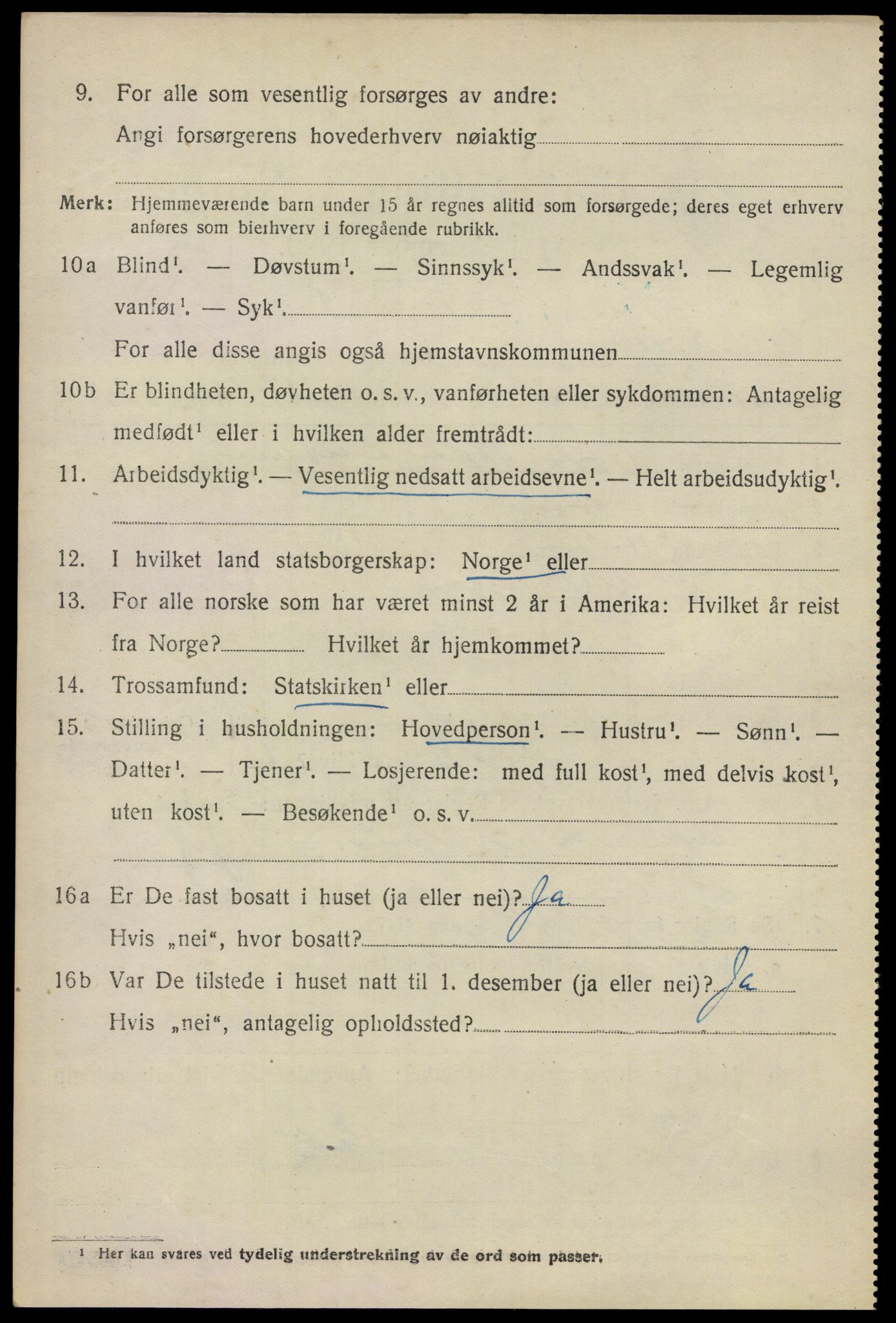 SAO, 1920 census for Ullensaker, 1920, p. 8832