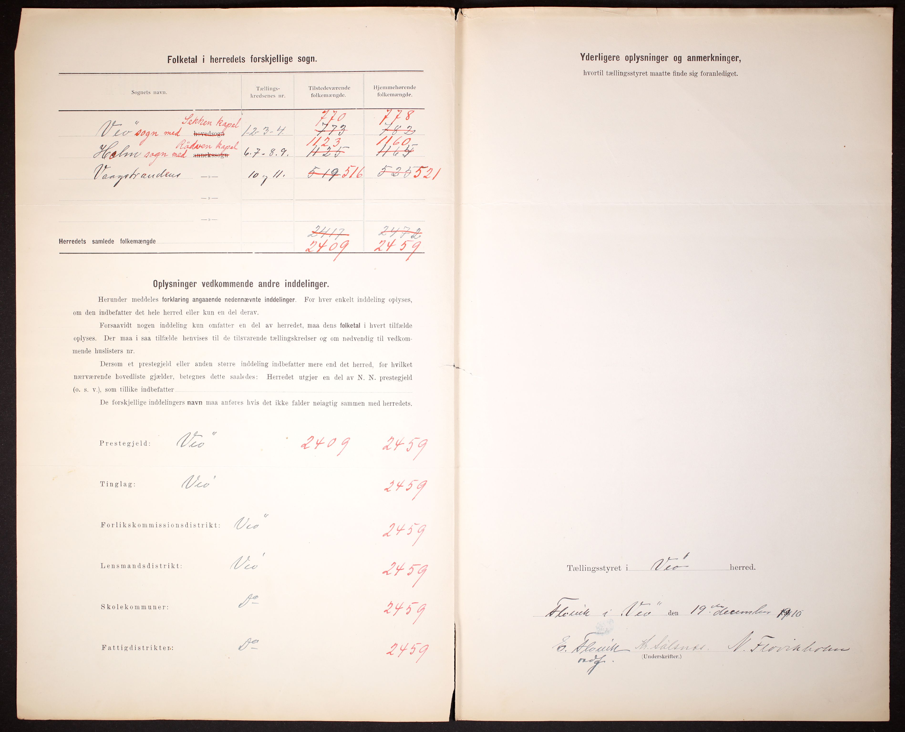 RA, 1910 census for Veøy, 1910, p. 3