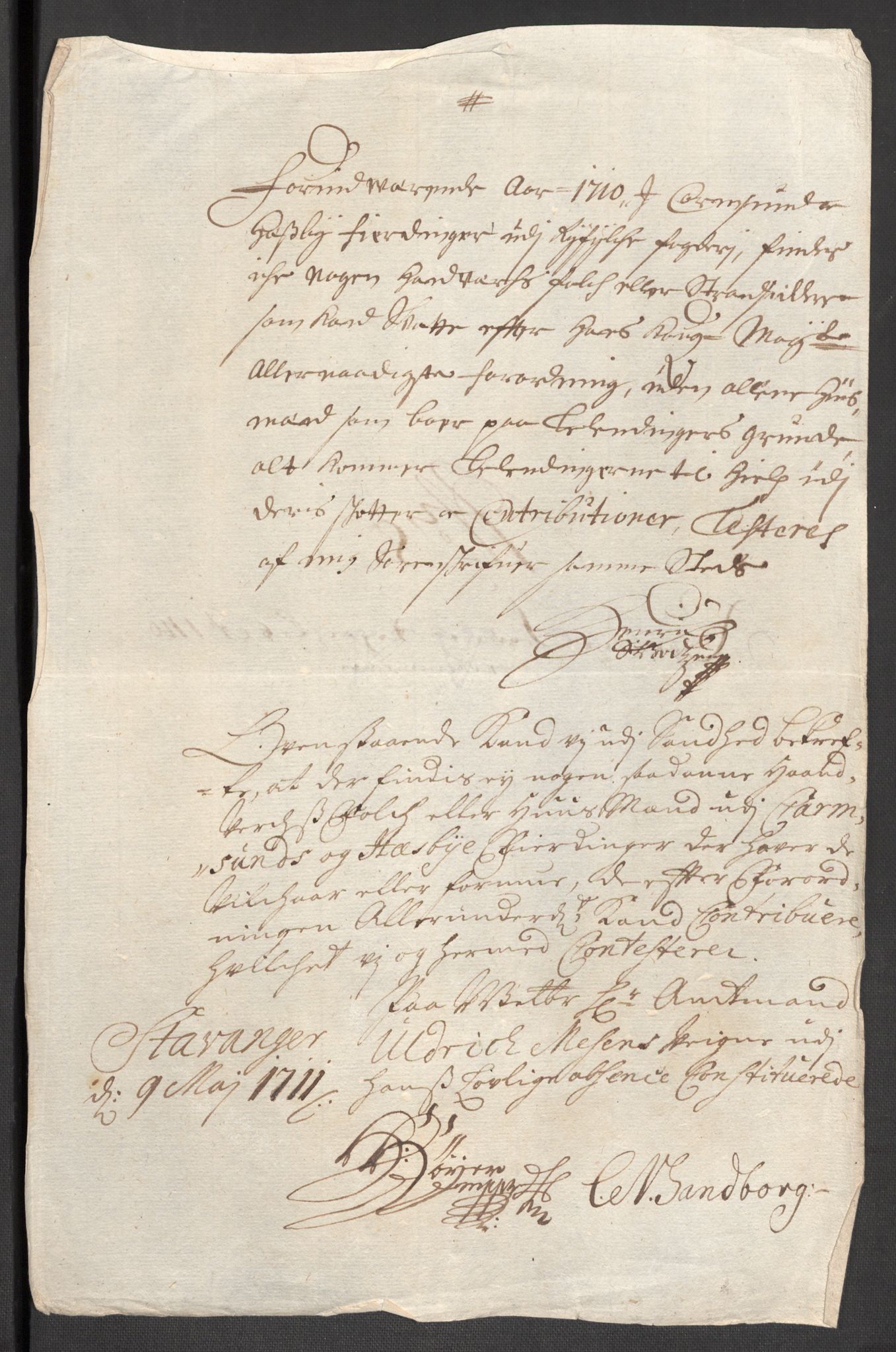 Rentekammeret inntil 1814, Reviderte regnskaper, Fogderegnskap, RA/EA-4092/R47/L2862: Fogderegnskap Ryfylke, 1710, p. 50