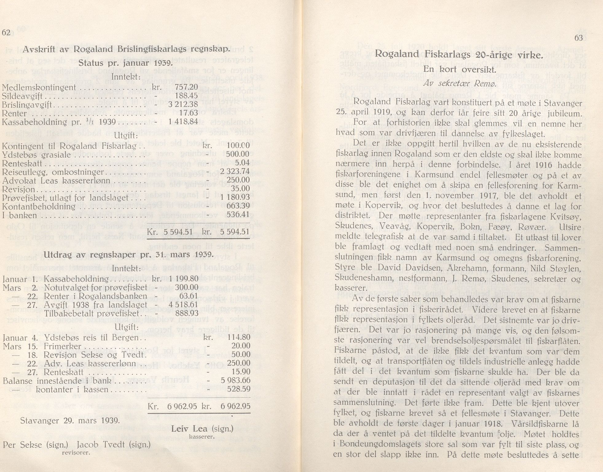 Rogaland fylkeskommune - Fylkesrådmannen , IKAR/A-900/A/Aa/Aaa/L0059: Møtebok , 1940, p. 62-63