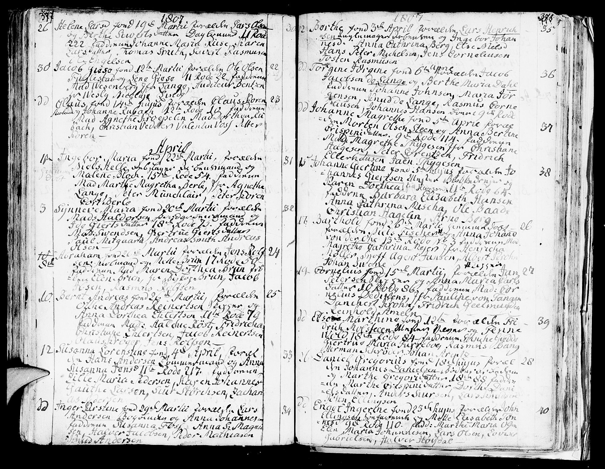 Domkirken sokneprestembete, SAB/A-74801/H/Haa/L0004: Parish register (official) no. A 4, 1763-1820, p. 377-378