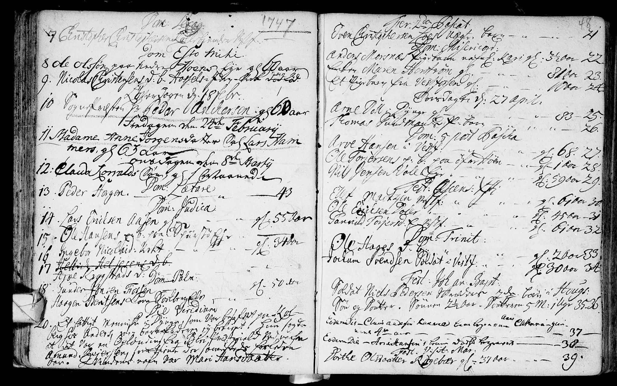 Eiker kirkebøker, AV/SAKO-A-4/F/Fa/L0007: Parish register (official) no. I 7 /1, 1733-1808, p. 48