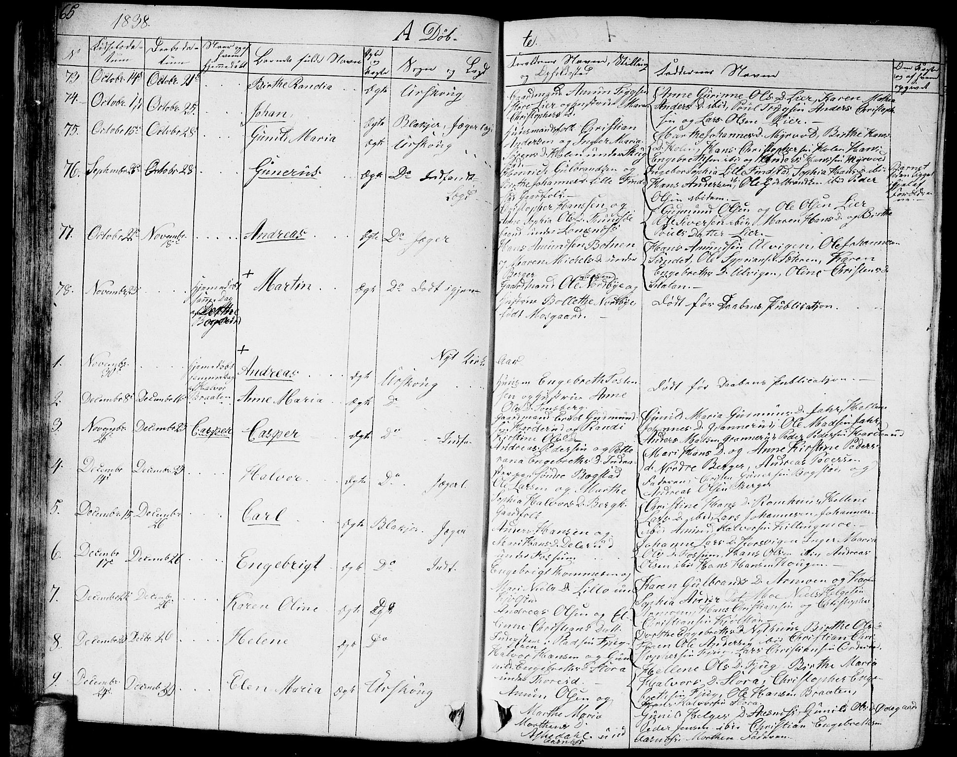 Aurskog prestekontor Kirkebøker, AV/SAO-A-10304a/G/Ga/L0002: Parish register (copy) no. I 2, 1829-1857, p. 65