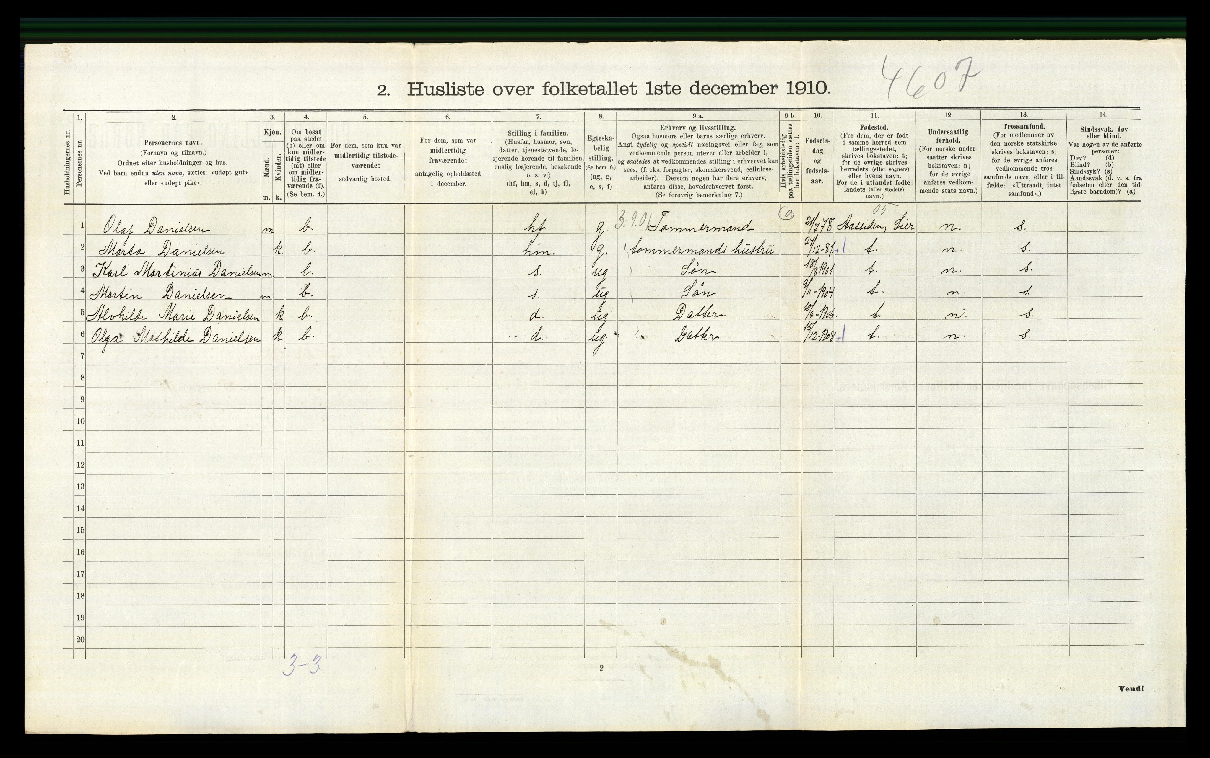 RA, 1910 census for Nedre Eiker, 1910, p. 1524