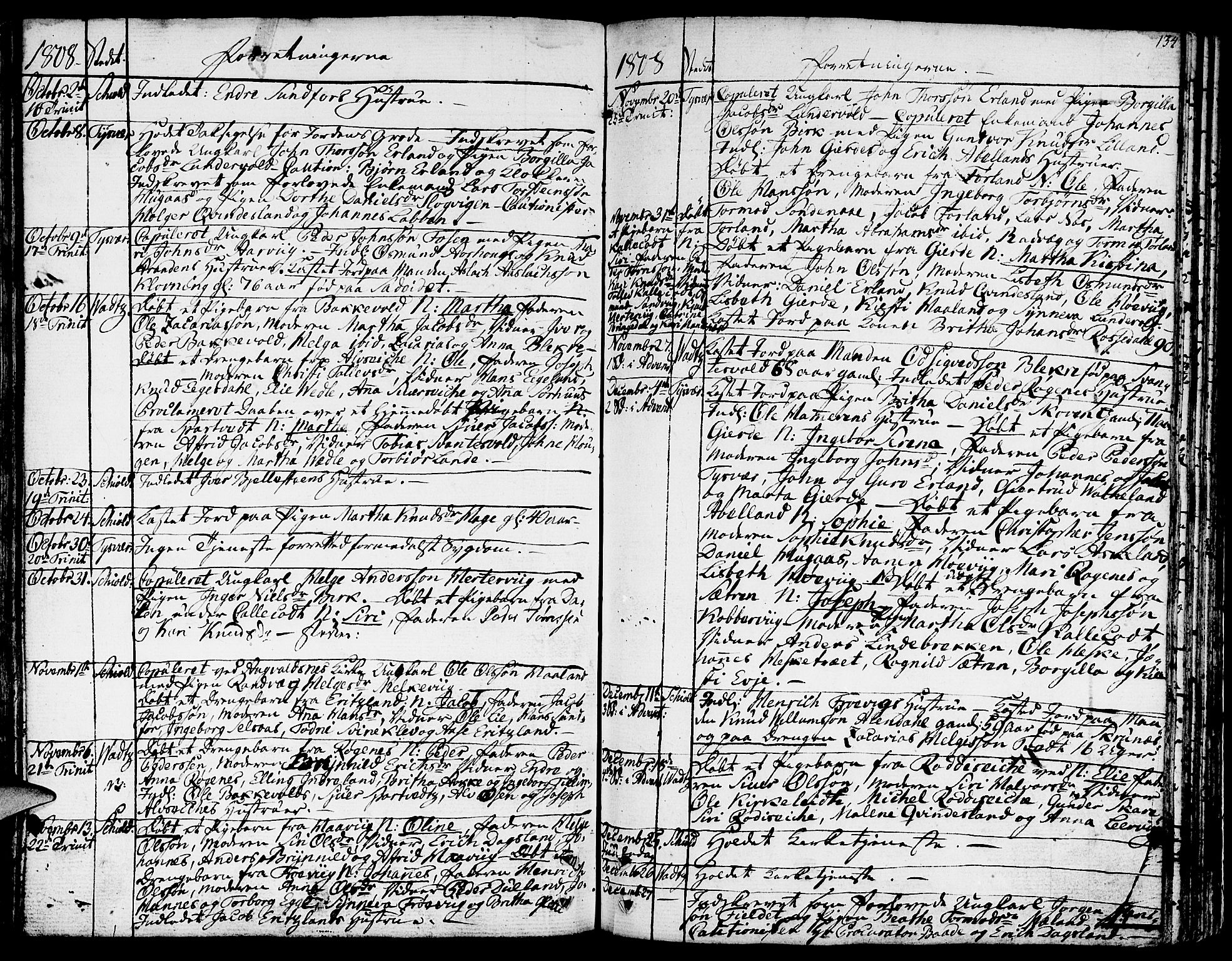 Skjold sokneprestkontor, SAST/A-101847/H/Ha/Haa/L0002: Parish register (official) no. A 2, 1786-1815, p. 134