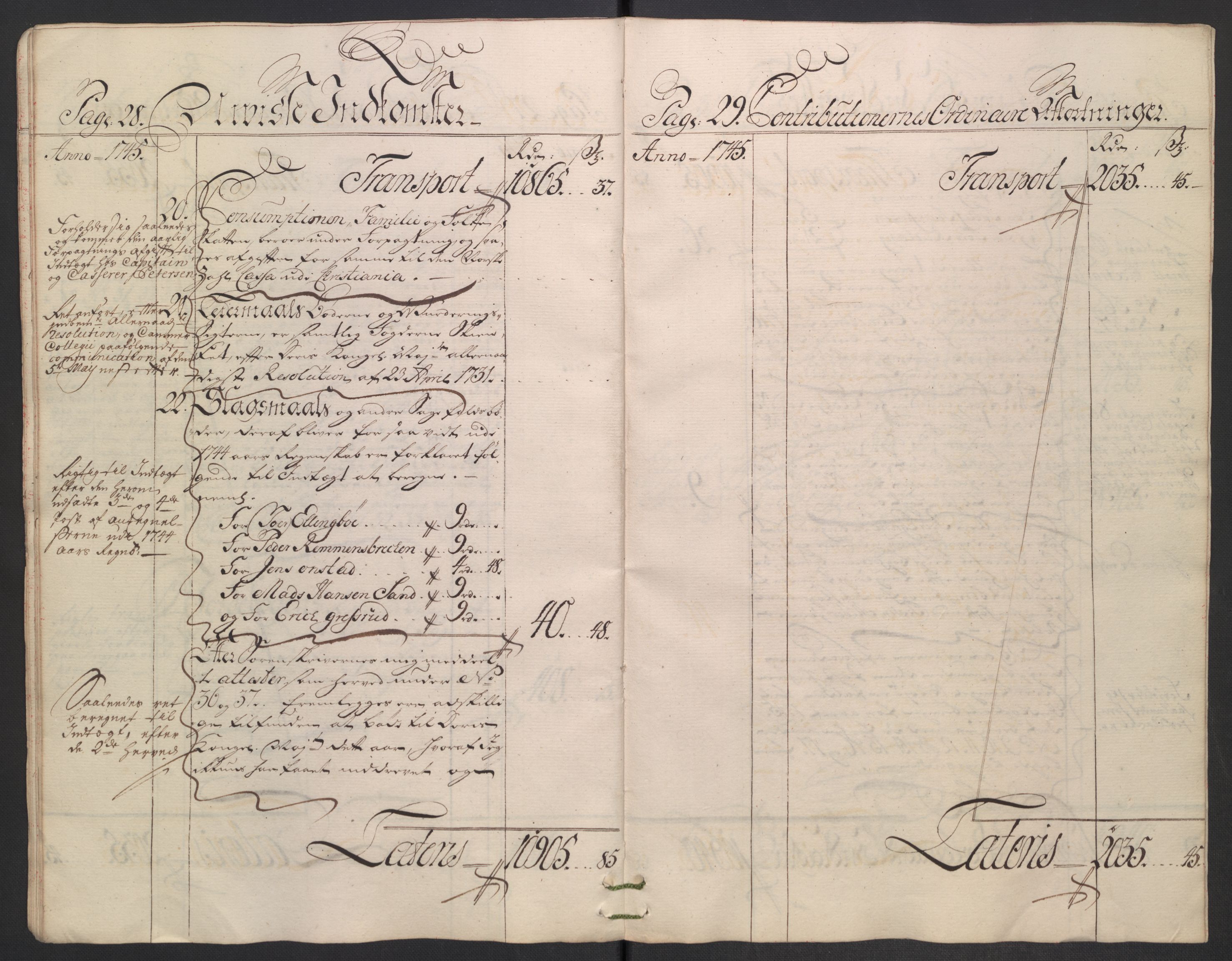 Rentekammeret inntil 1814, Reviderte regnskaper, Fogderegnskap, AV/RA-EA-4092/R18/L1345: Fogderegnskap Hadeland, Toten og Valdres, 1745-1746, p. 17