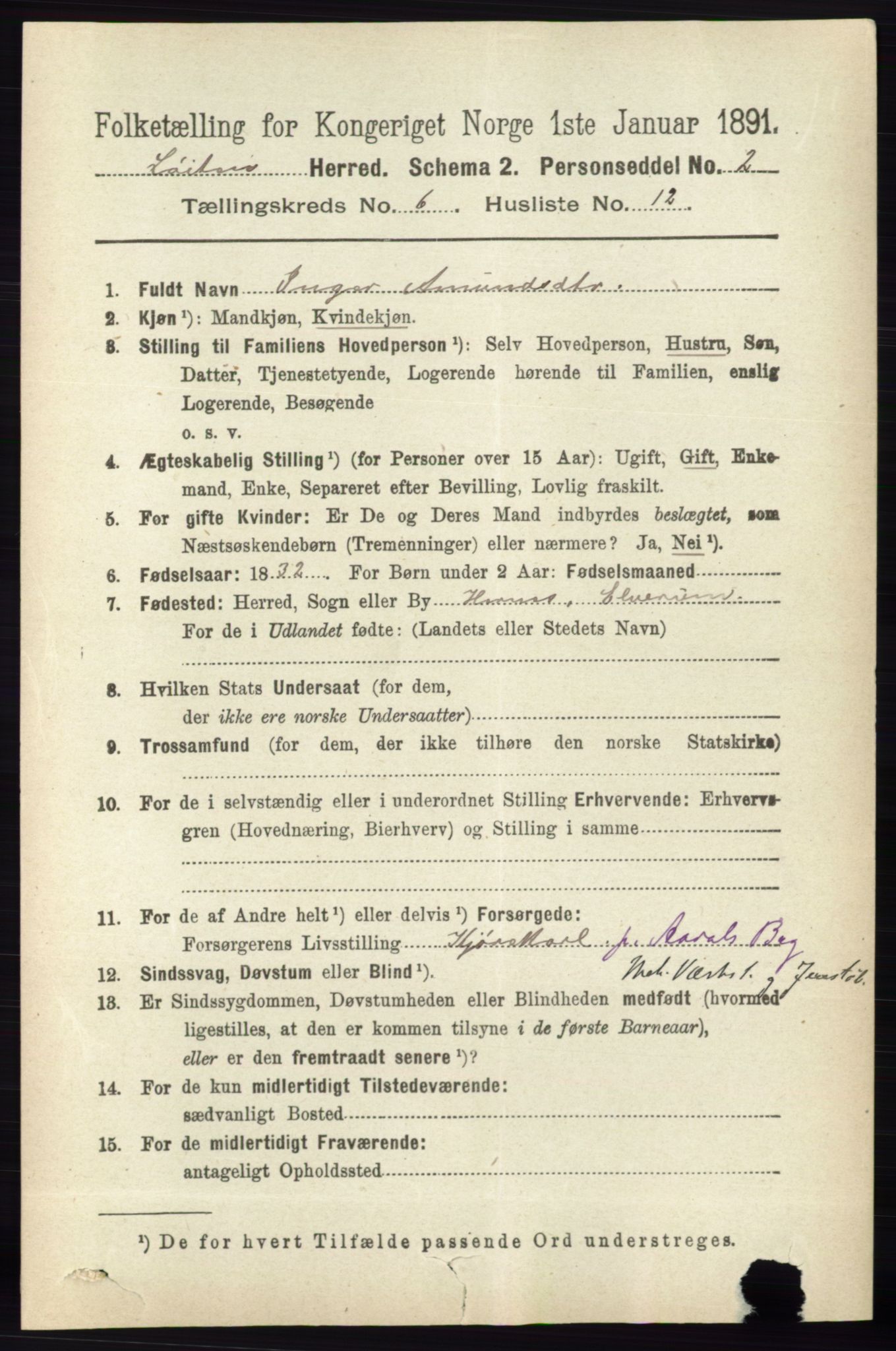 RA, 1891 census for 0415 Løten, 1891, p. 4265