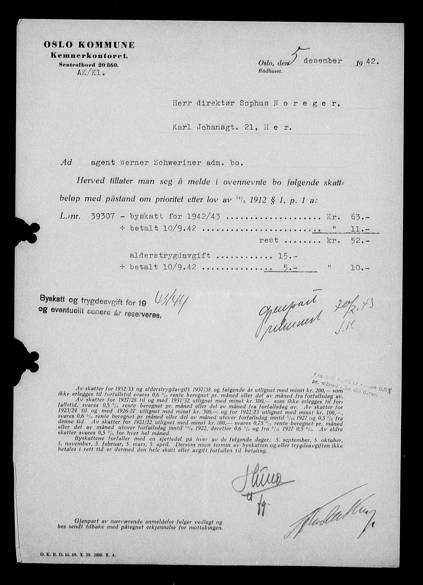 Justisdepartementet, Tilbakeføringskontoret for inndratte formuer, AV/RA-S-1564/H/Hc/Hcc/L0979: --, 1945-1947, p. 518