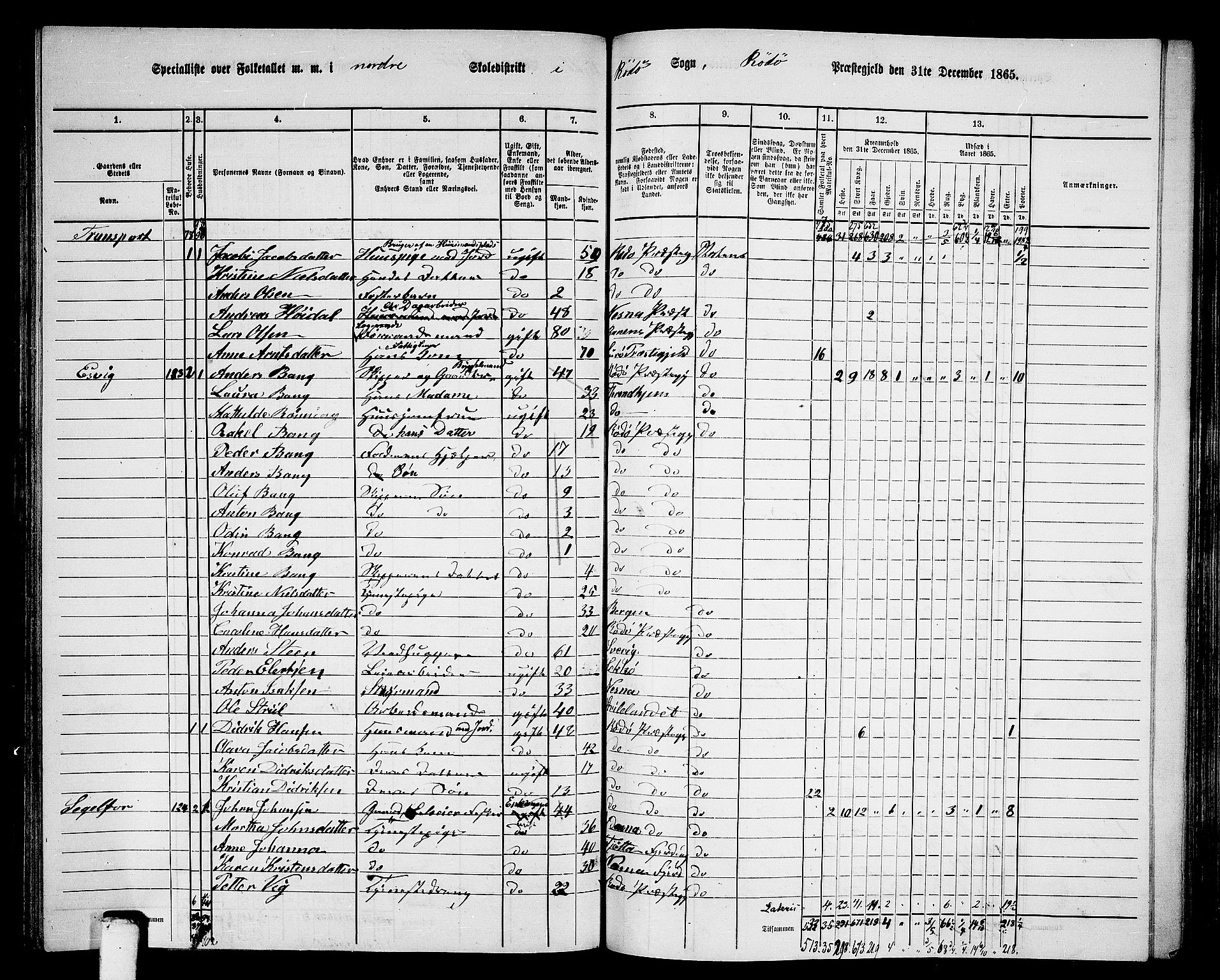 RA, 1865 census for Rødøy, 1865, p. 65