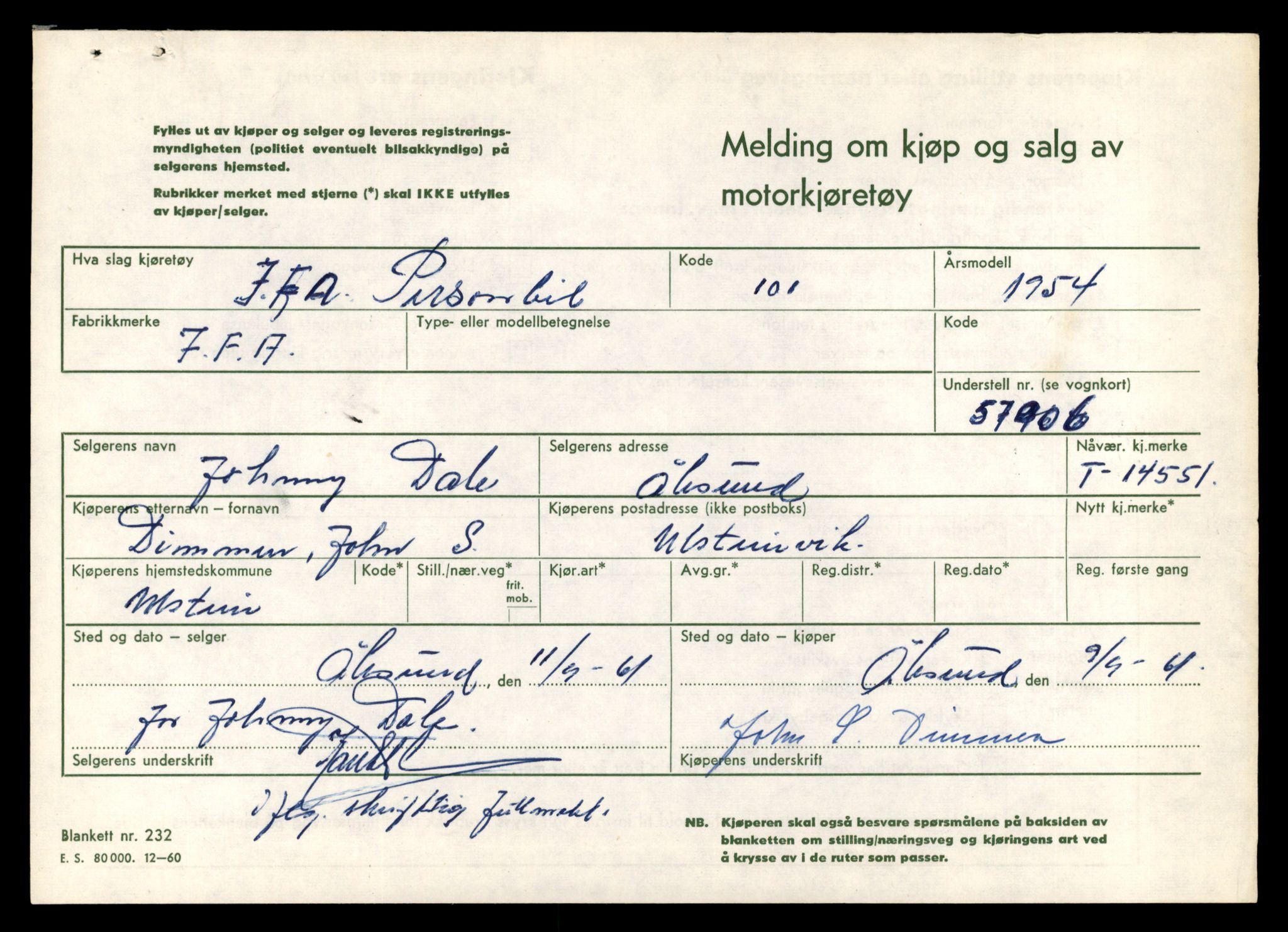 Møre og Romsdal vegkontor - Ålesund trafikkstasjon, AV/SAT-A-4099/F/Fe/L0046: Registreringskort for kjøretøy T 14445 - T 14579, 1927-1998
