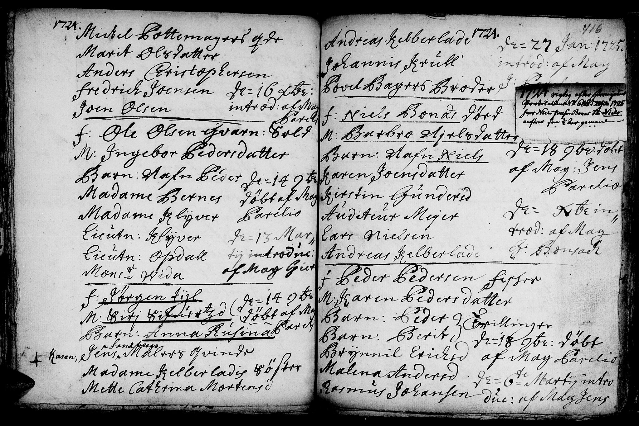 Ministerialprotokoller, klokkerbøker og fødselsregistre - Sør-Trøndelag, SAT/A-1456/601/L0035: Parish register (official) no. 601A03, 1713-1728, p. 416