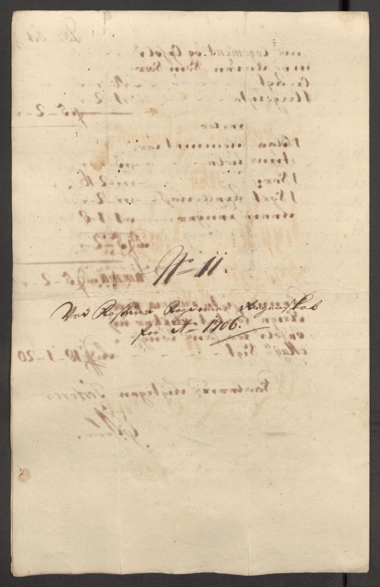 Rentekammeret inntil 1814, Reviderte regnskaper, Fogderegnskap, AV/RA-EA-4092/R57/L3857: Fogderegnskap Fosen, 1706-1707, p. 127