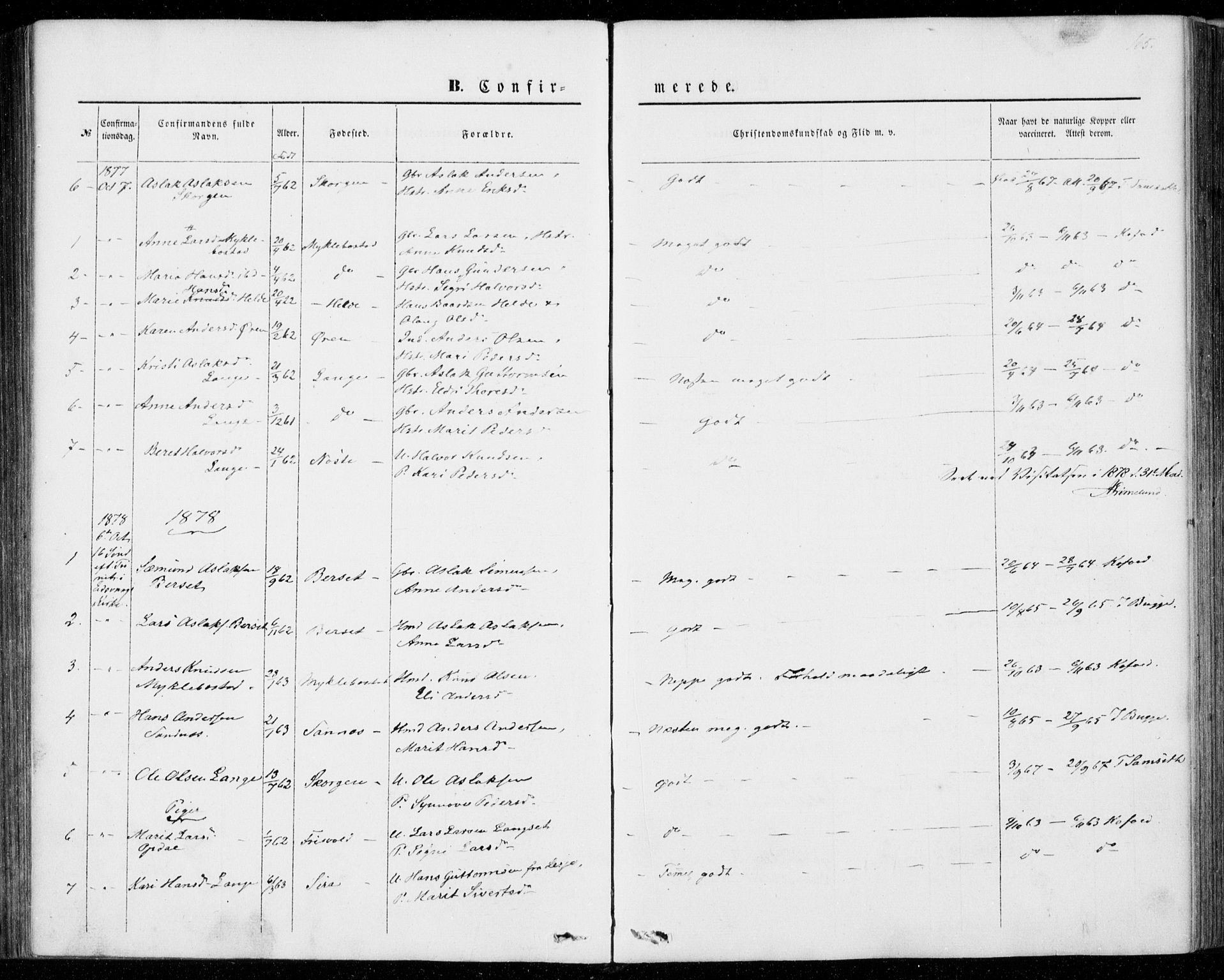 Ministerialprotokoller, klokkerbøker og fødselsregistre - Møre og Romsdal, SAT/A-1454/554/L0643: Parish register (official) no. 554A01, 1846-1879, p. 165