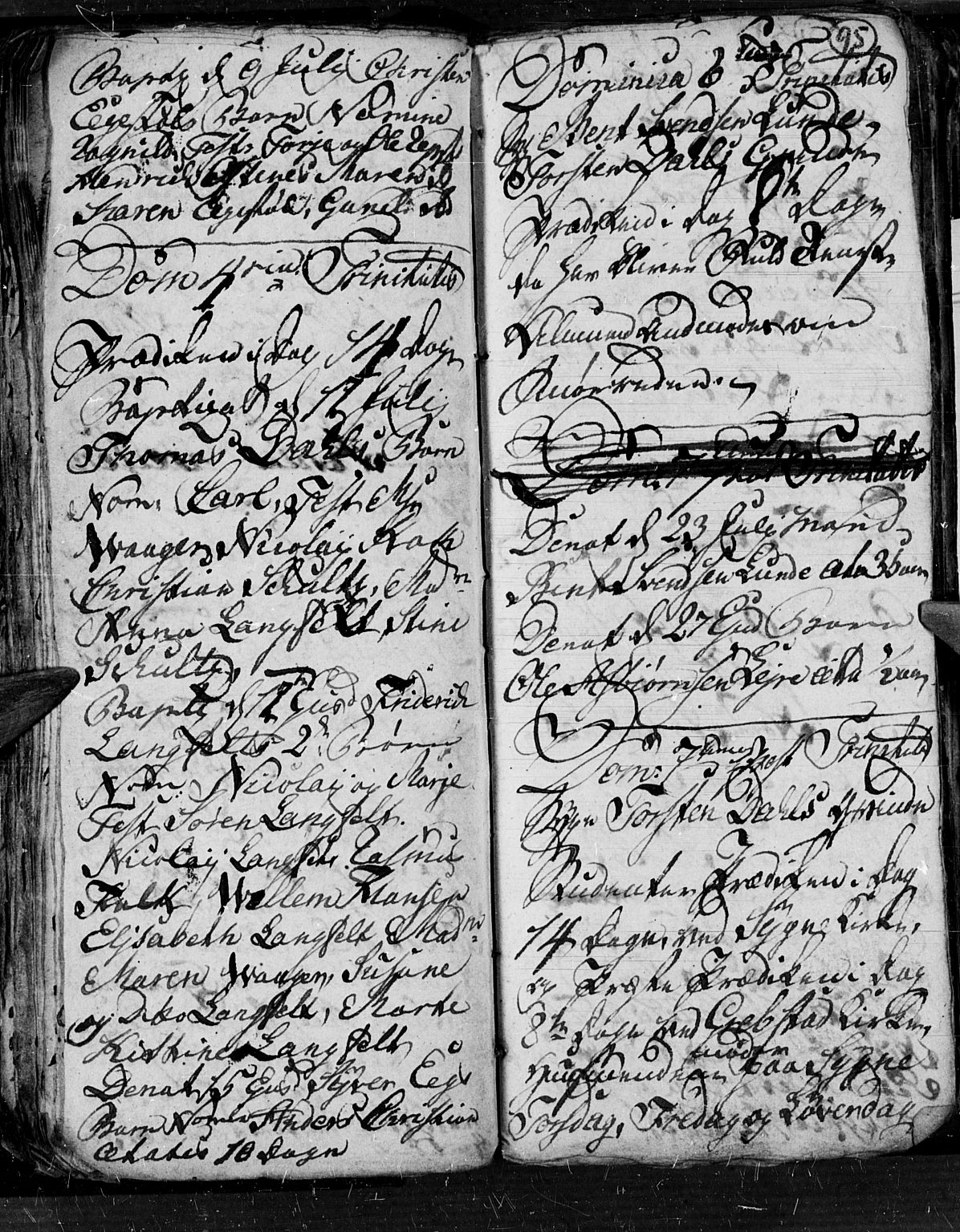 Søgne sokneprestkontor, SAK/1111-0037/F/Fb/Fbb/L0001: Parish register (copy) no. B 1, 1779-1802, p. 95