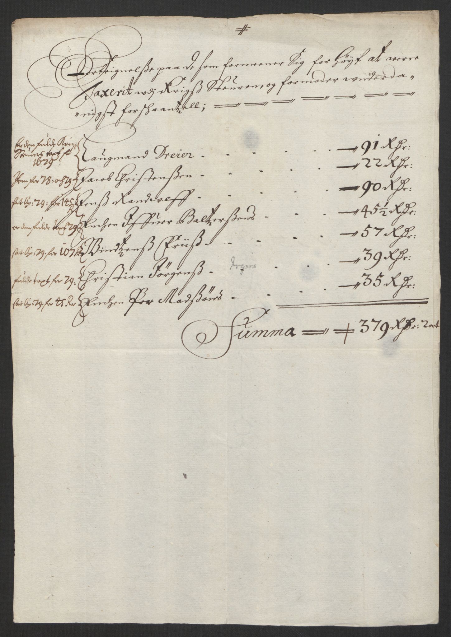 Rentekammeret inntil 1814, Reviderte regnskaper, Byregnskaper, AV/RA-EA-4066/R/Rs/L0504: [S1] Kontribusjonsregnskap, 1631-1684, p. 137