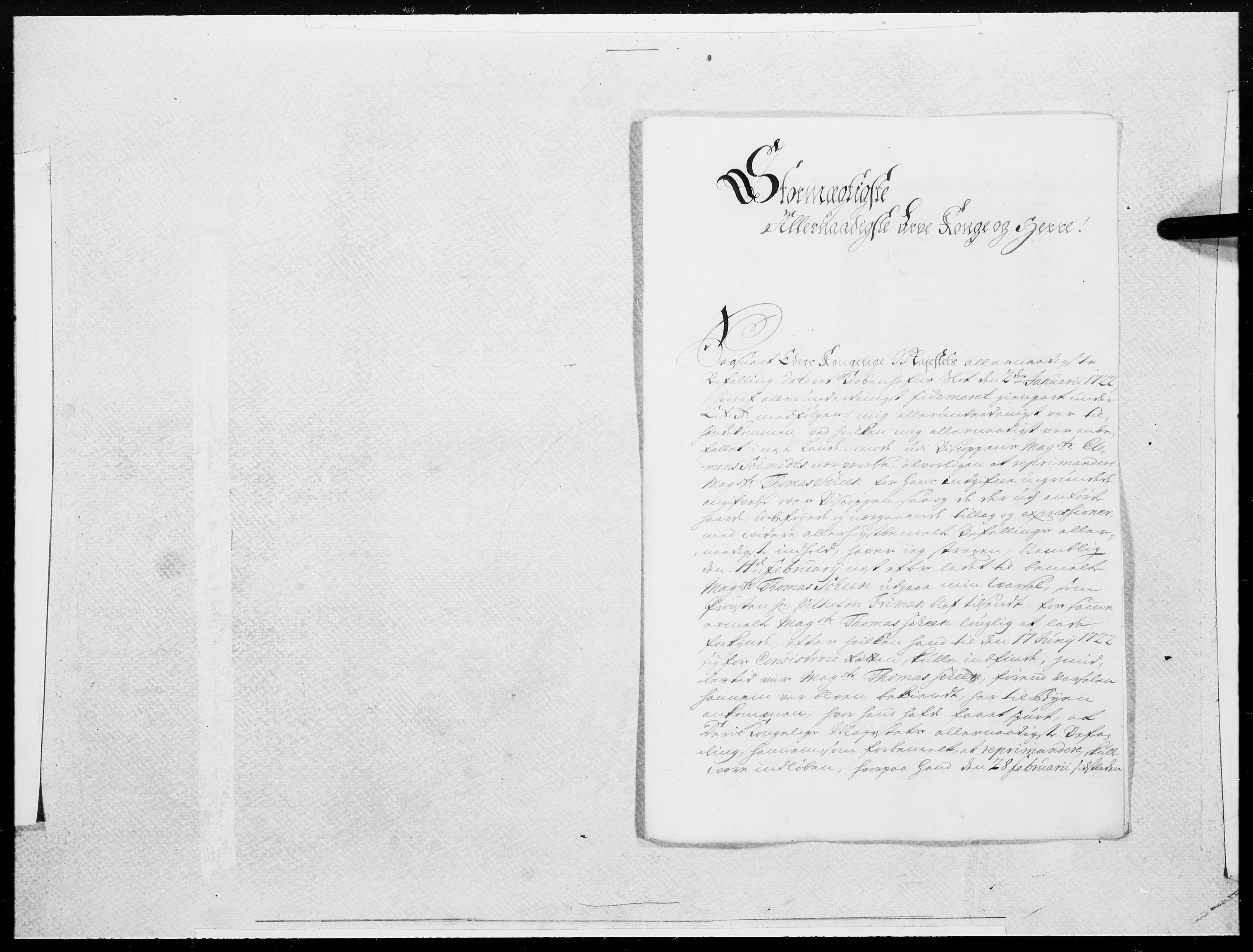 Danske Kanselli 1572-1799, AV/RA-EA-3023/F/Fc/Fcc/Fcca/L0091: Norske innlegg 1572-1799, 1722, p. 57