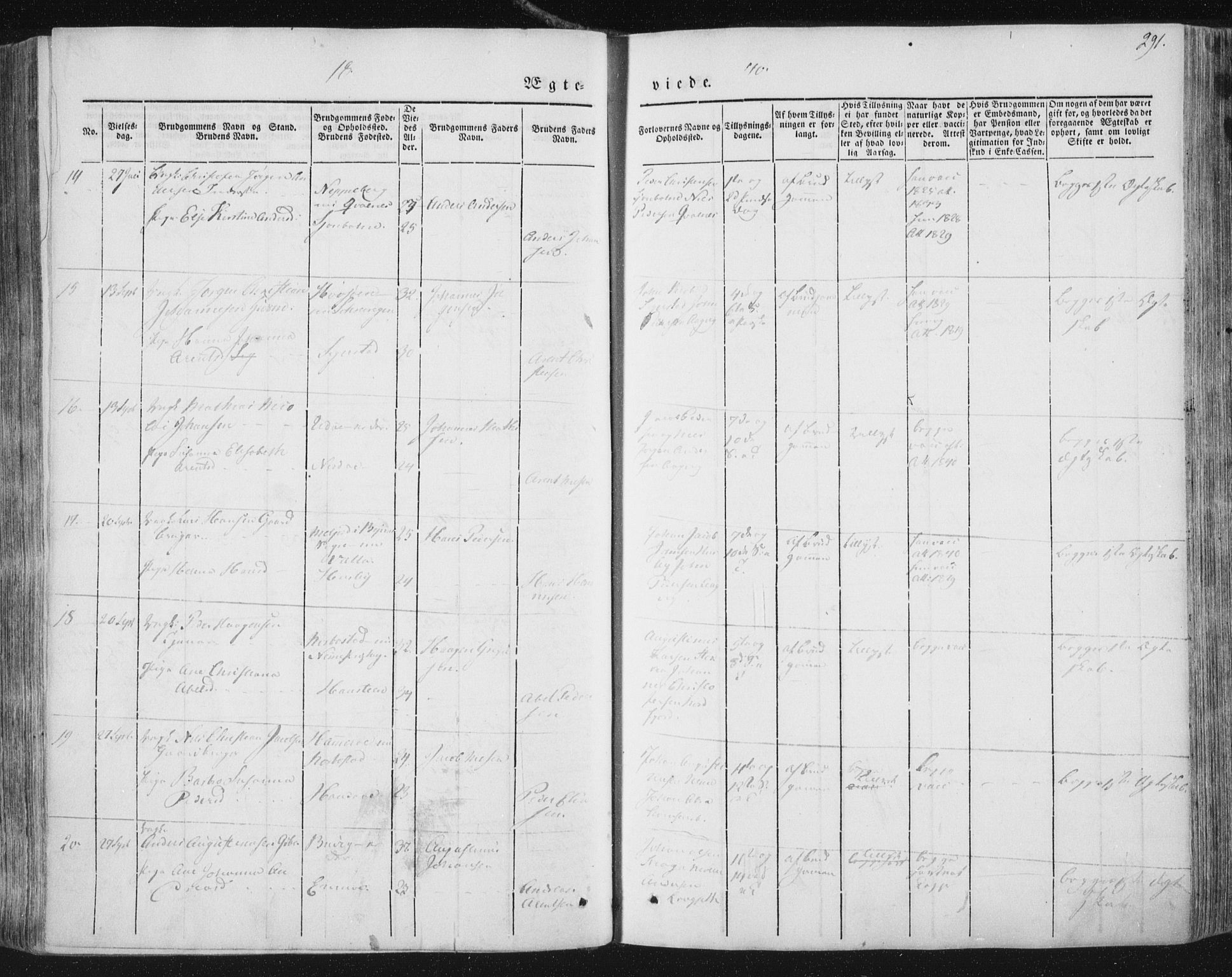 Ministerialprotokoller, klokkerbøker og fødselsregistre - Nordland, AV/SAT-A-1459/838/L0549: Parish register (official) no. 838A07, 1840-1854, p. 291