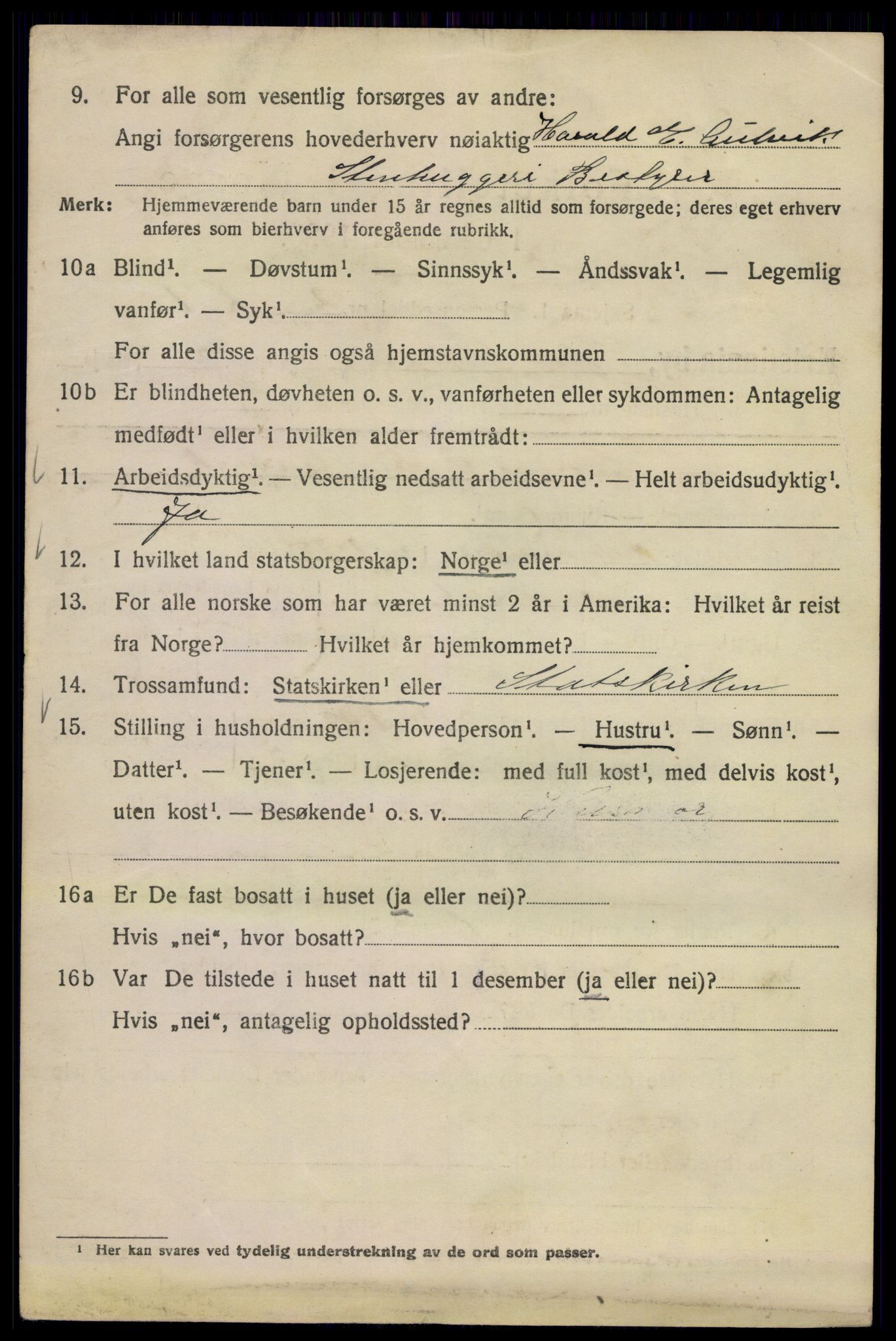 SAO, 1920 census for Kristiania, 1920, p. 573266