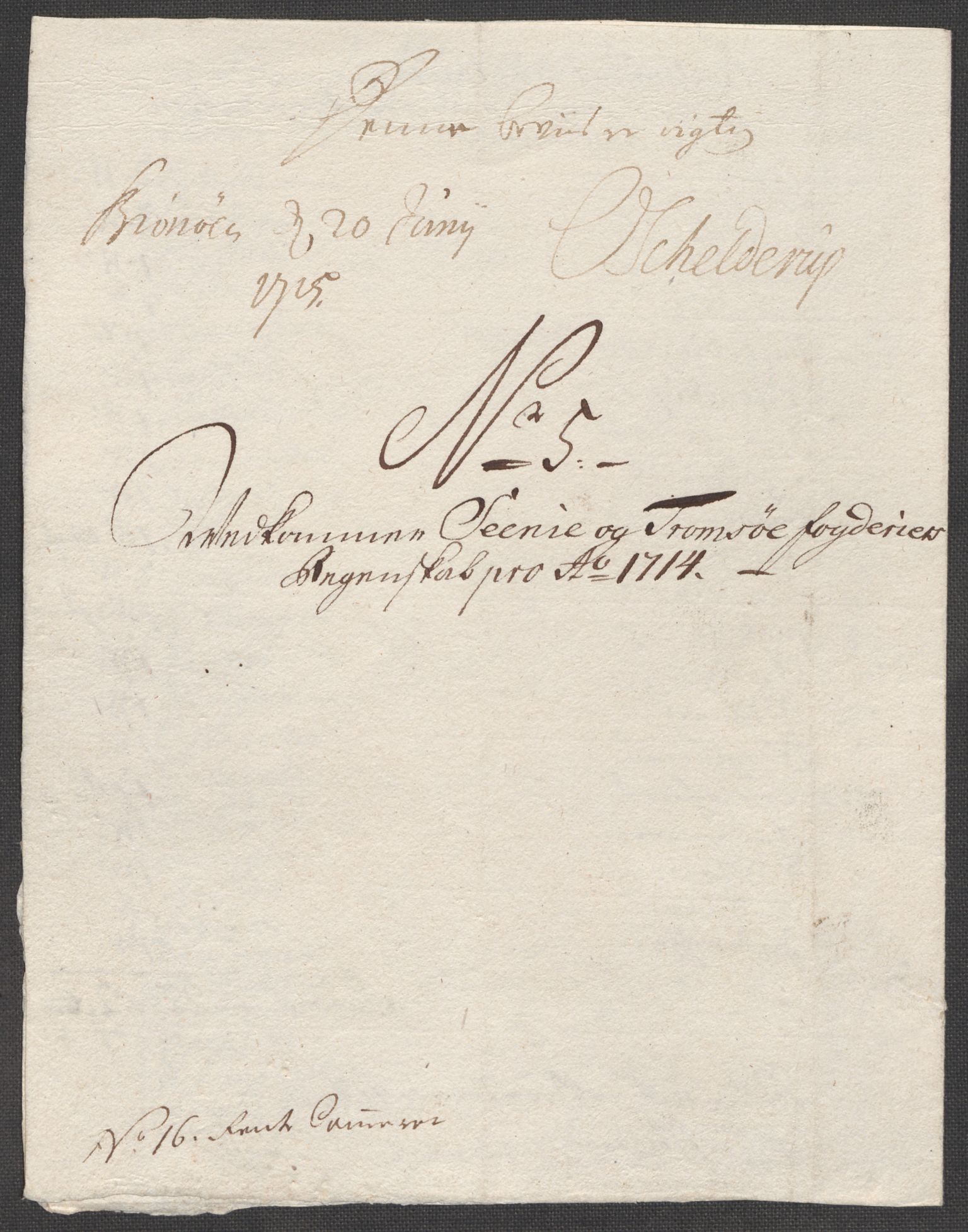 Rentekammeret inntil 1814, Reviderte regnskaper, Fogderegnskap, RA/EA-4092/R68/L4760: Fogderegnskap Senja og Troms, 1714, p. 81