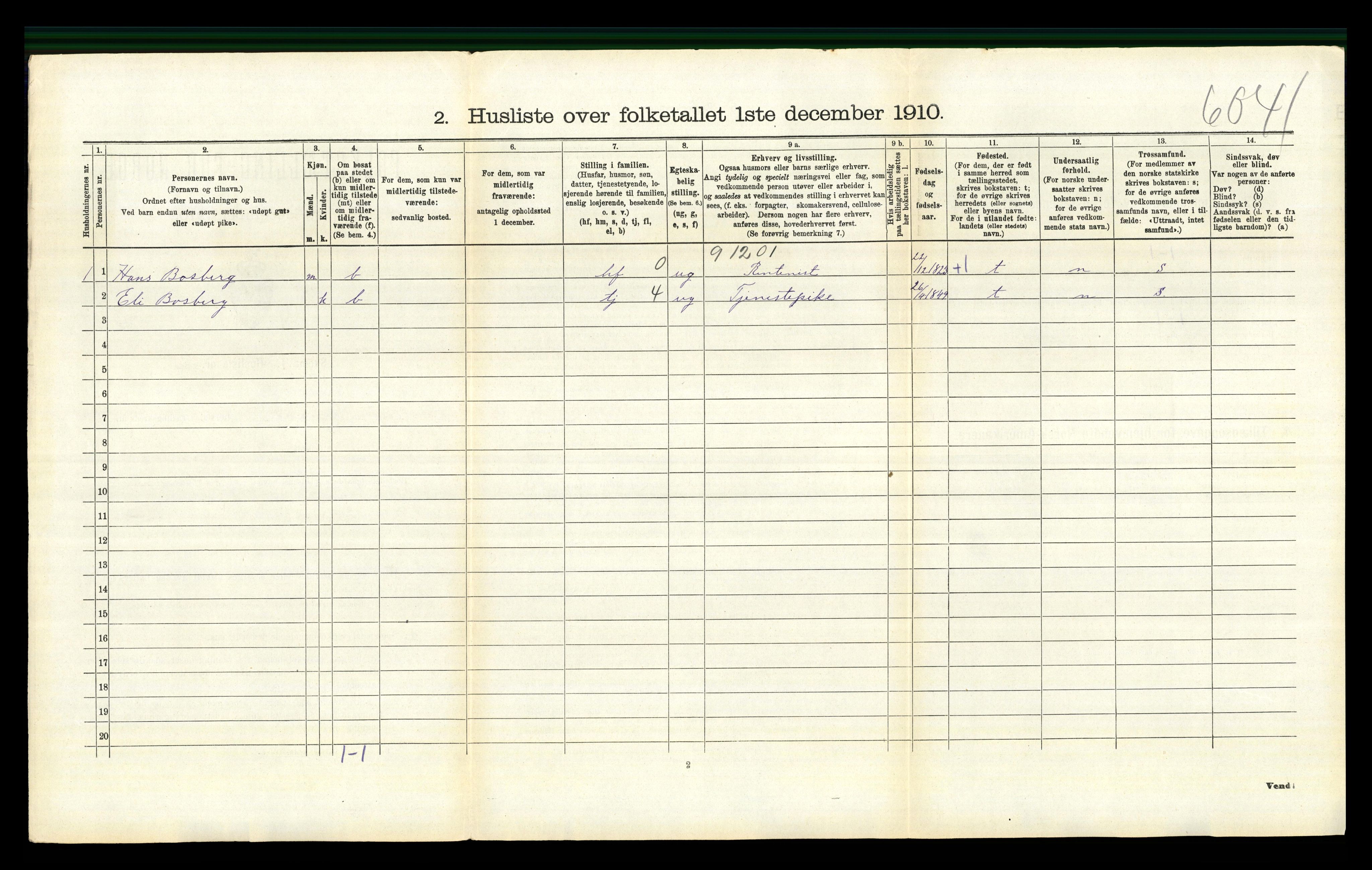 RA, 1910 census for Vestre Gausdal, 1910, p. 774