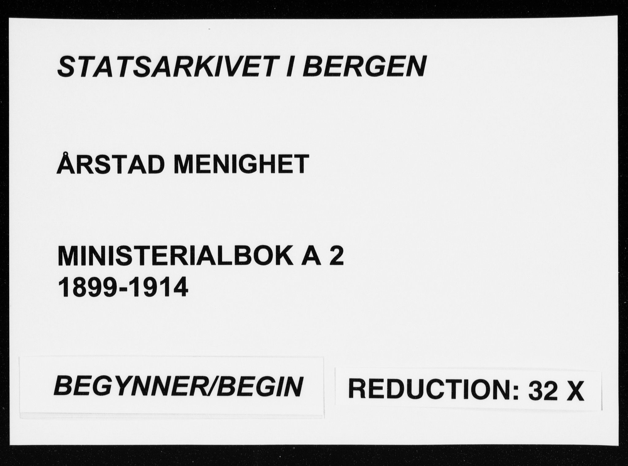 Årstad Sokneprestembete, AV/SAB-A-79301/H/Haa/L0002: Parish register (official) no. A 2, 1899-1914