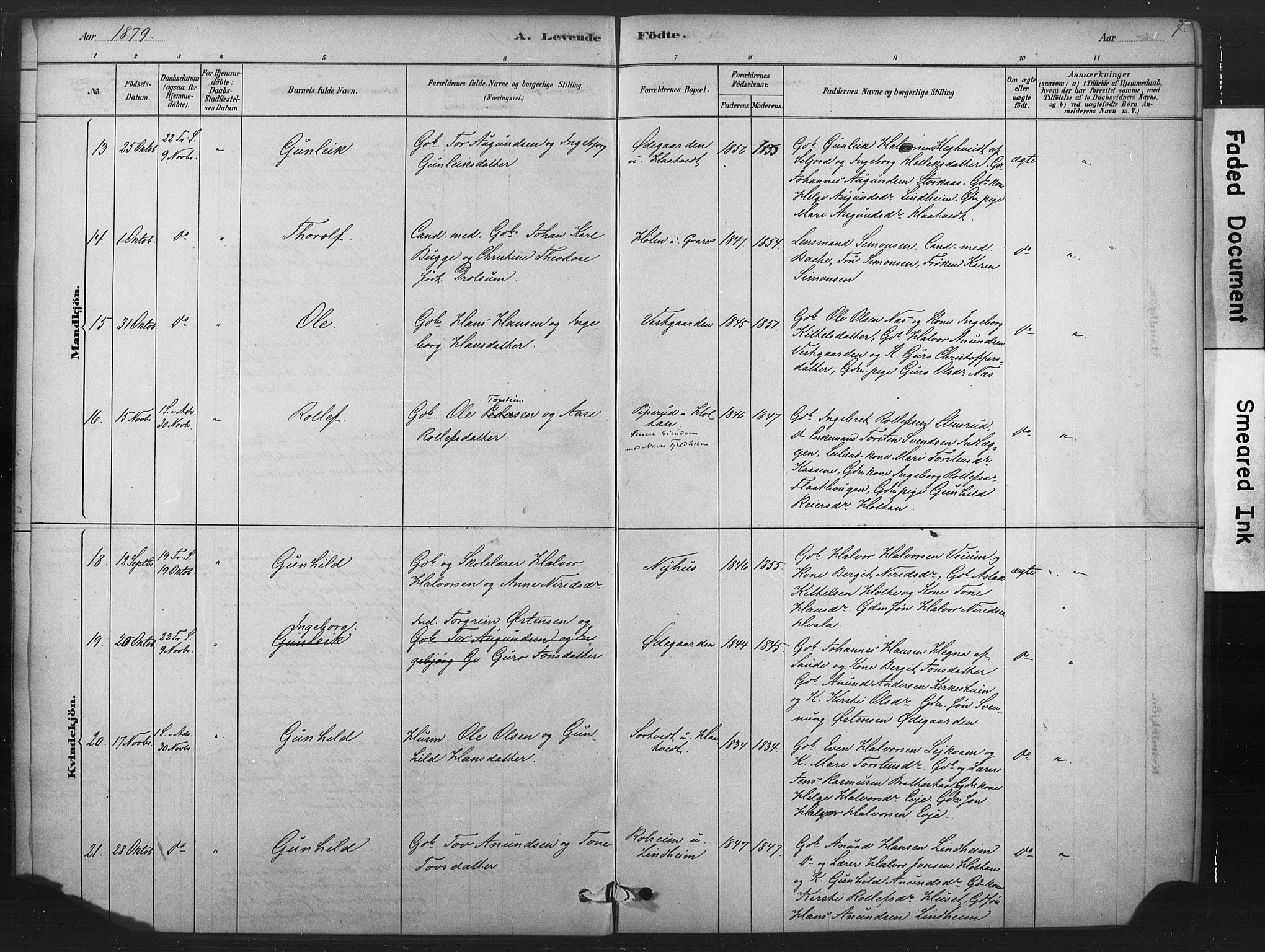 Sauherad kirkebøker, AV/SAKO-A-298/F/Fb/L0002: Parish register (official) no. II 2, 1878-1901, p. 7