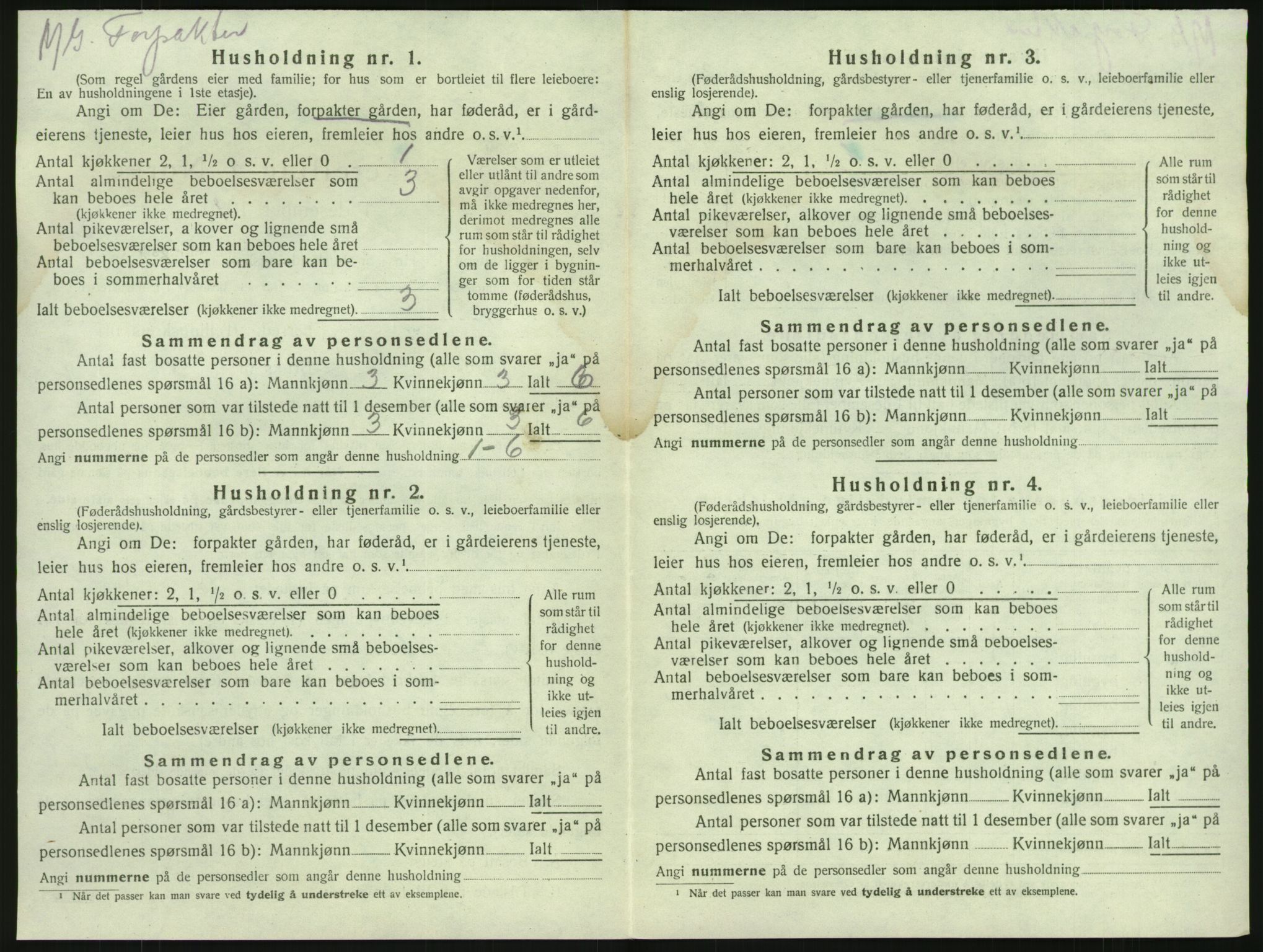 SAKO, 1920 census for Brunlanes, 1920, p. 816