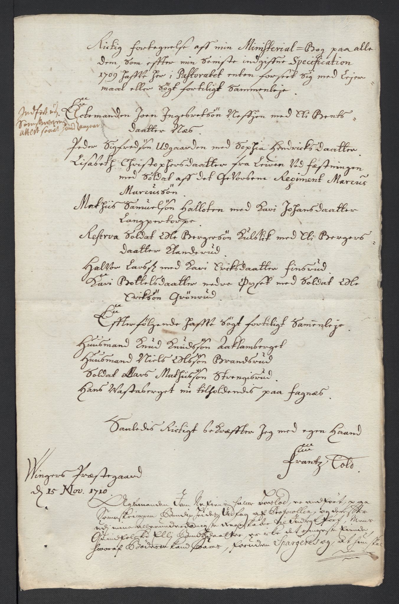 Rentekammeret inntil 1814, Reviderte regnskaper, Fogderegnskap, AV/RA-EA-4092/R13/L0847: Fogderegnskap Solør, Odal og Østerdal, 1710, p. 119