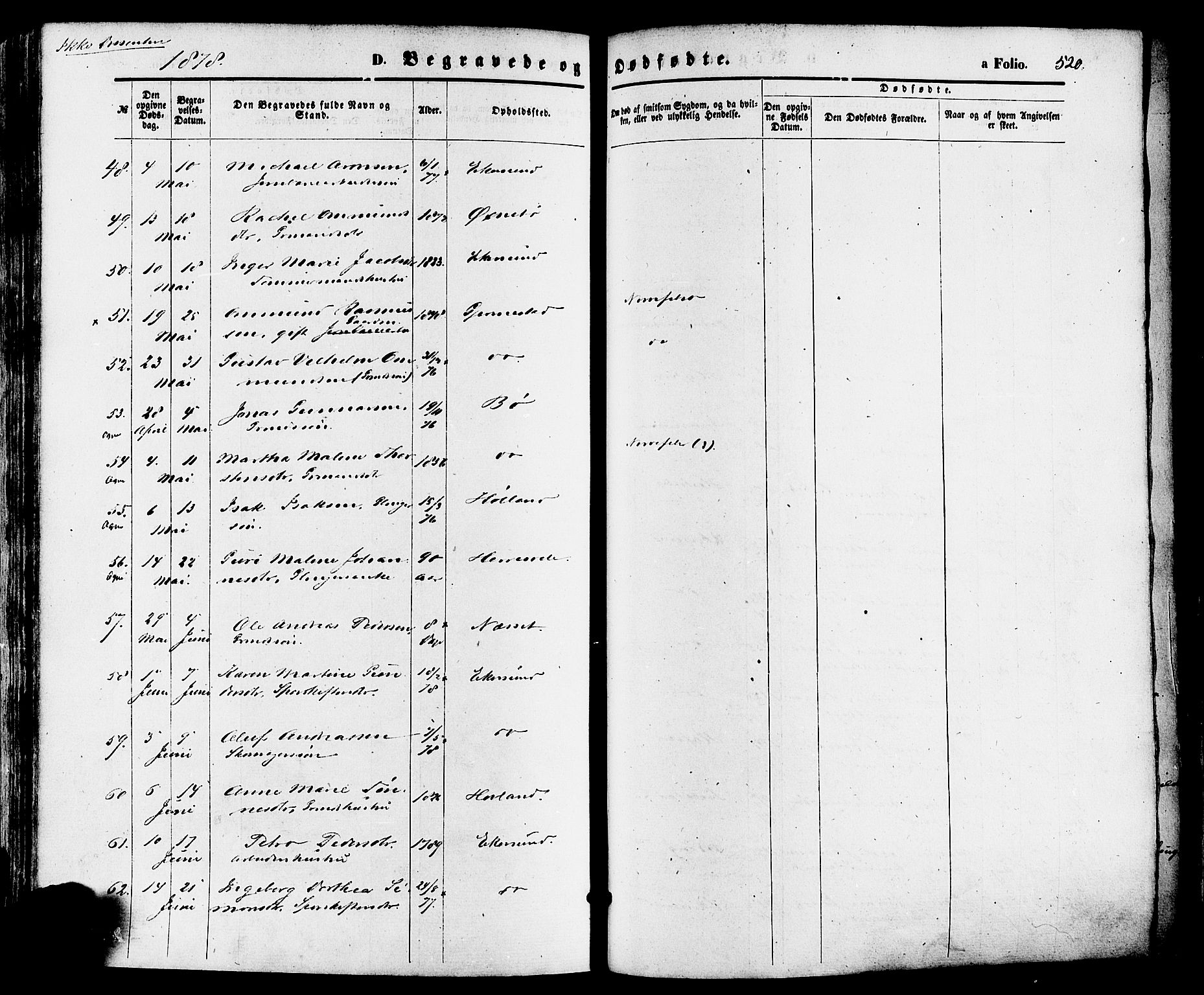 Eigersund sokneprestkontor, AV/SAST-A-101807/S08/L0014: Parish register (official) no. A 13, 1866-1878, p. 520