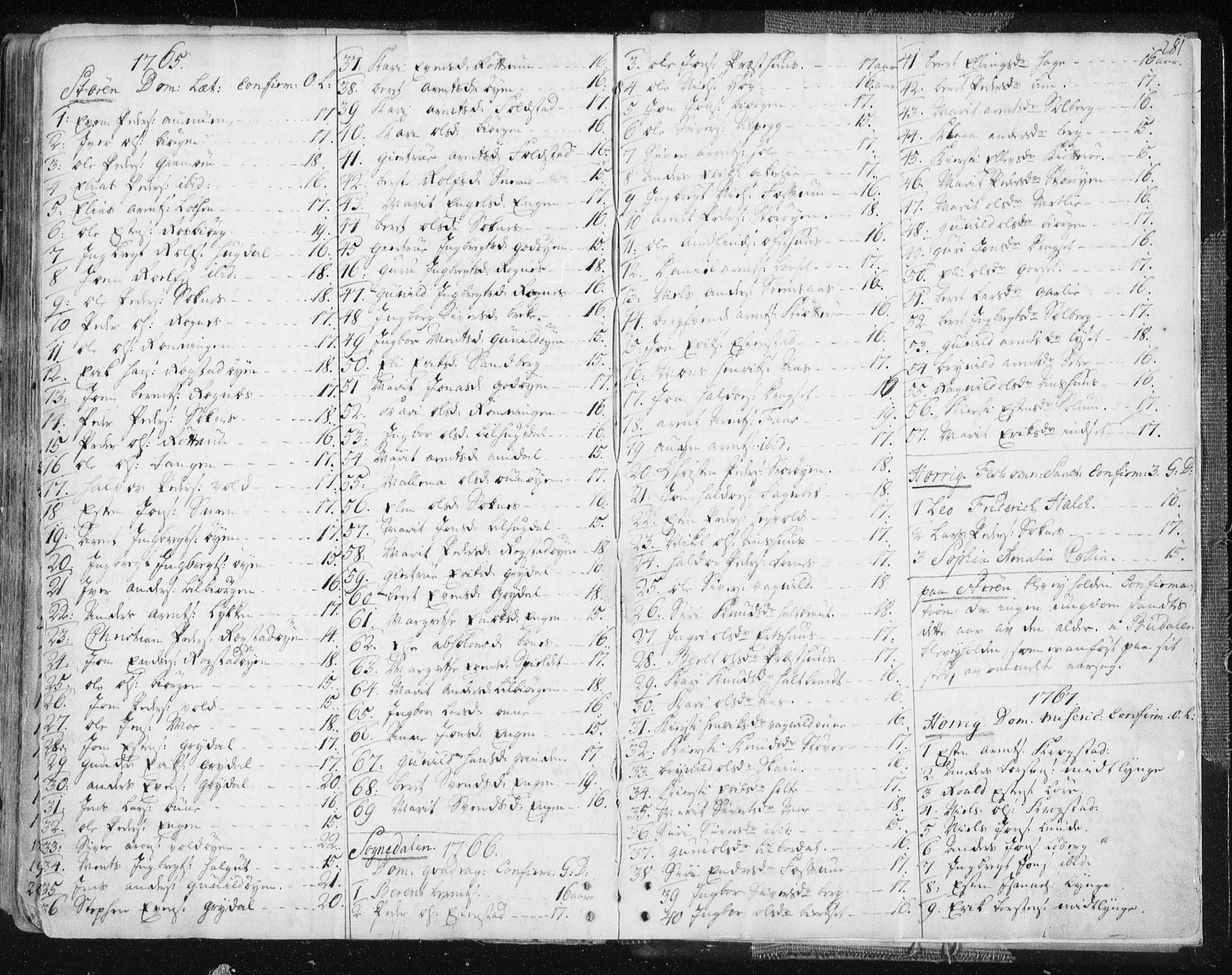 Ministerialprotokoller, klokkerbøker og fødselsregistre - Sør-Trøndelag, SAT/A-1456/687/L0991: Parish register (official) no. 687A02, 1747-1790, p. 281