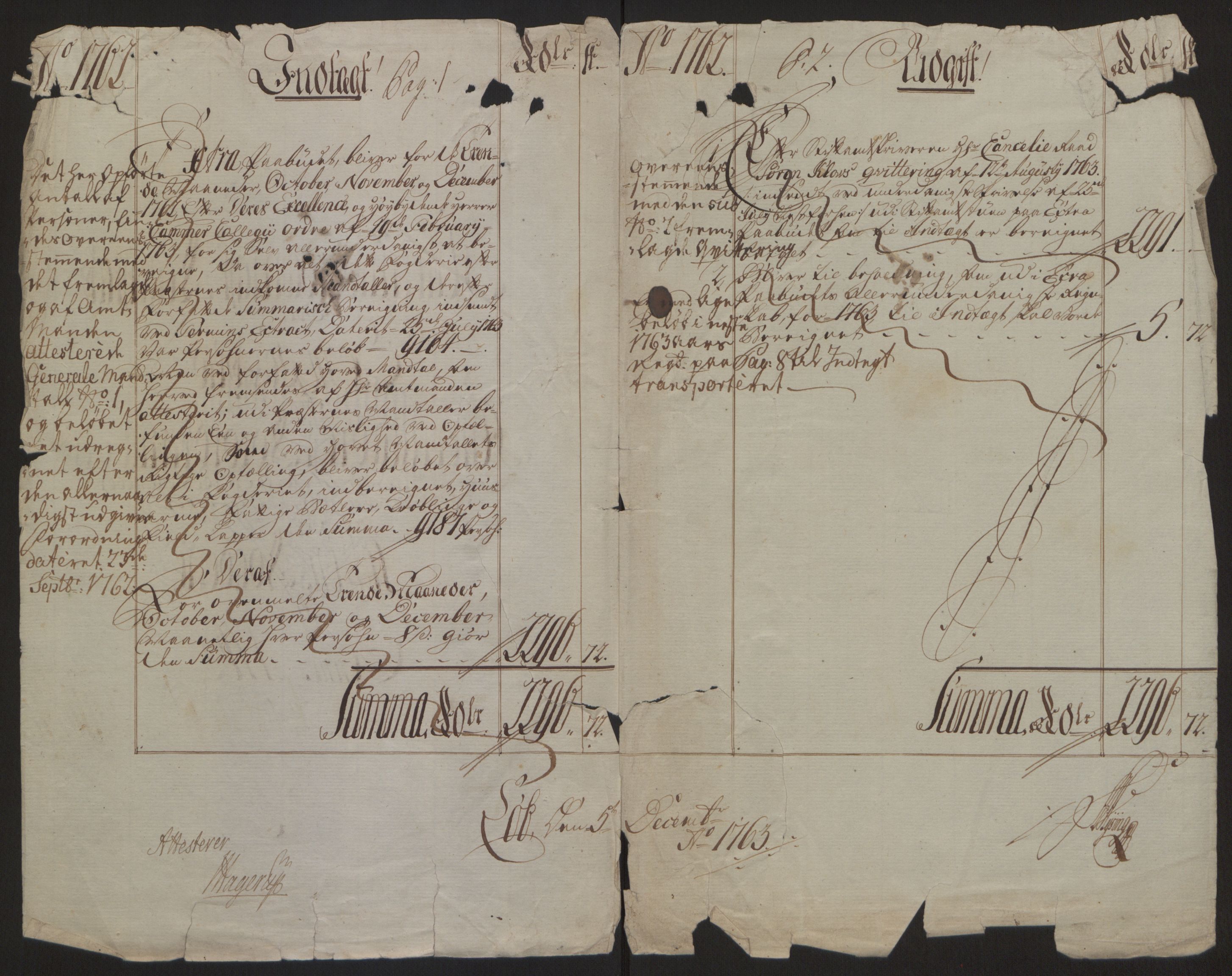 Rentekammeret inntil 1814, Reviderte regnskaper, Fogderegnskap, RA/EA-4092/R66/L4670: Ekstraskatten Salten, 1762-1764, p. 5