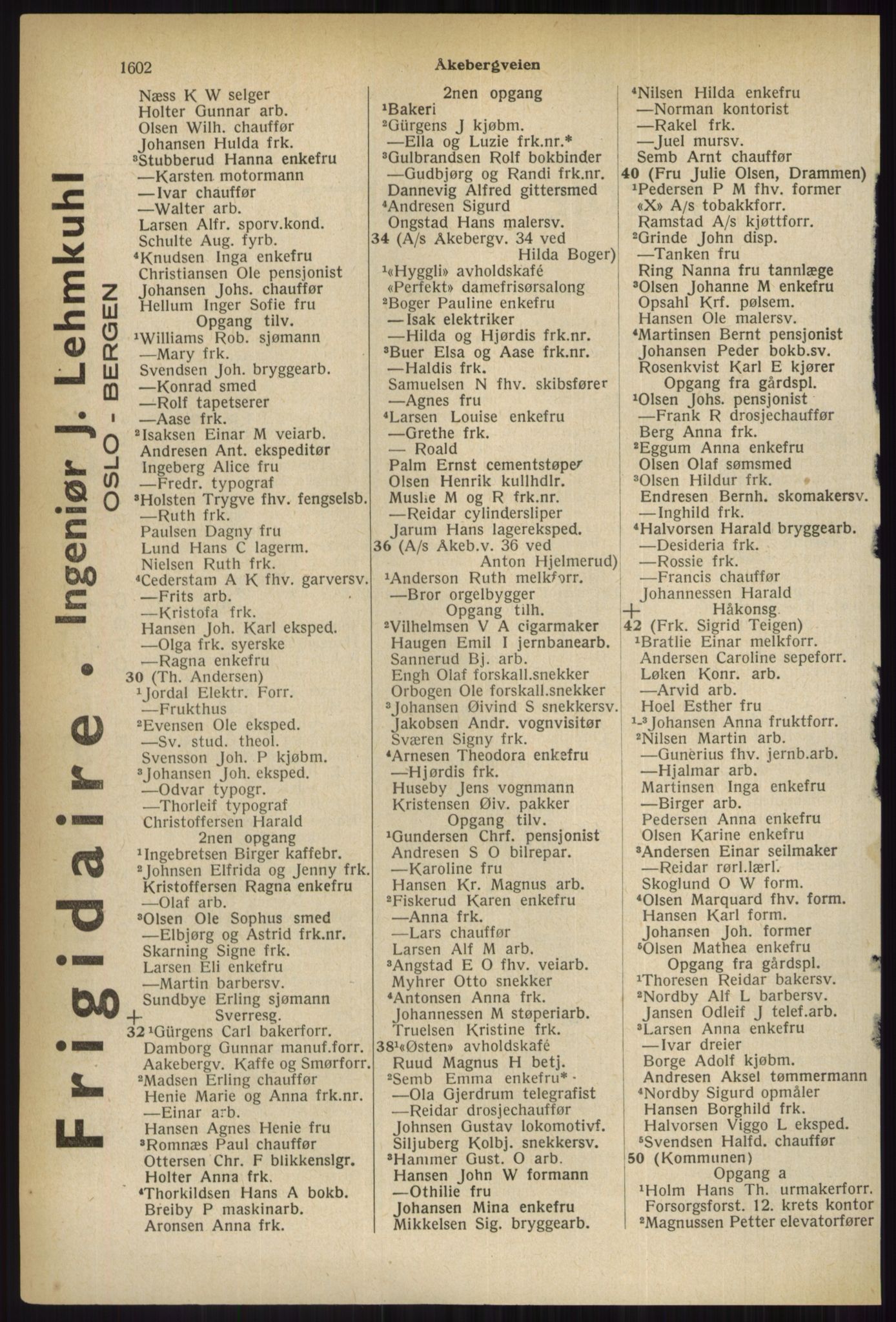Kristiania/Oslo adressebok, PUBL/-, 1937, p. 1602