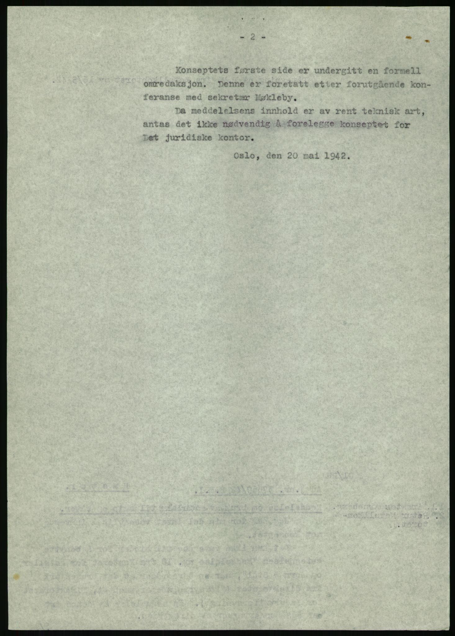 Direktoratet for industriforsyning, Sekretariatet, AV/RA-S-4153/D/Df/L0054: 9. Metallkontoret, 1940-1945, p. 1562