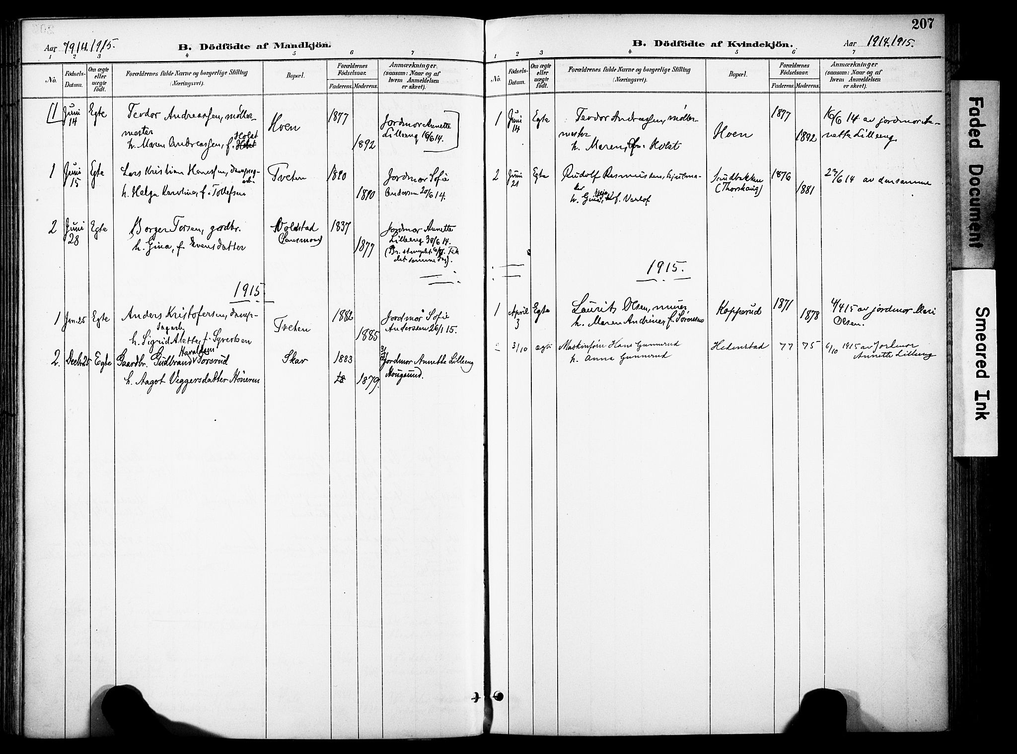 Eiker kirkebøker, AV/SAKO-A-4/F/Fb/L0003: Parish register (official) no. II 3, 1896-1942, p. 207